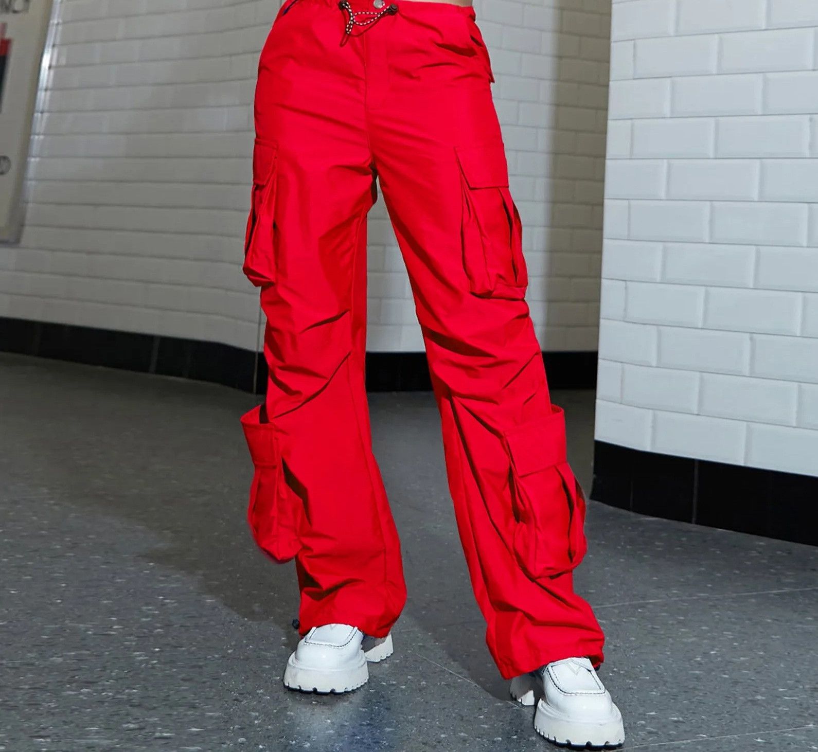 Japanese Brand × Seditionaries Rare Double Cargo Parachute Pants 4 pockets Size US 31 - 1 Thumbnail