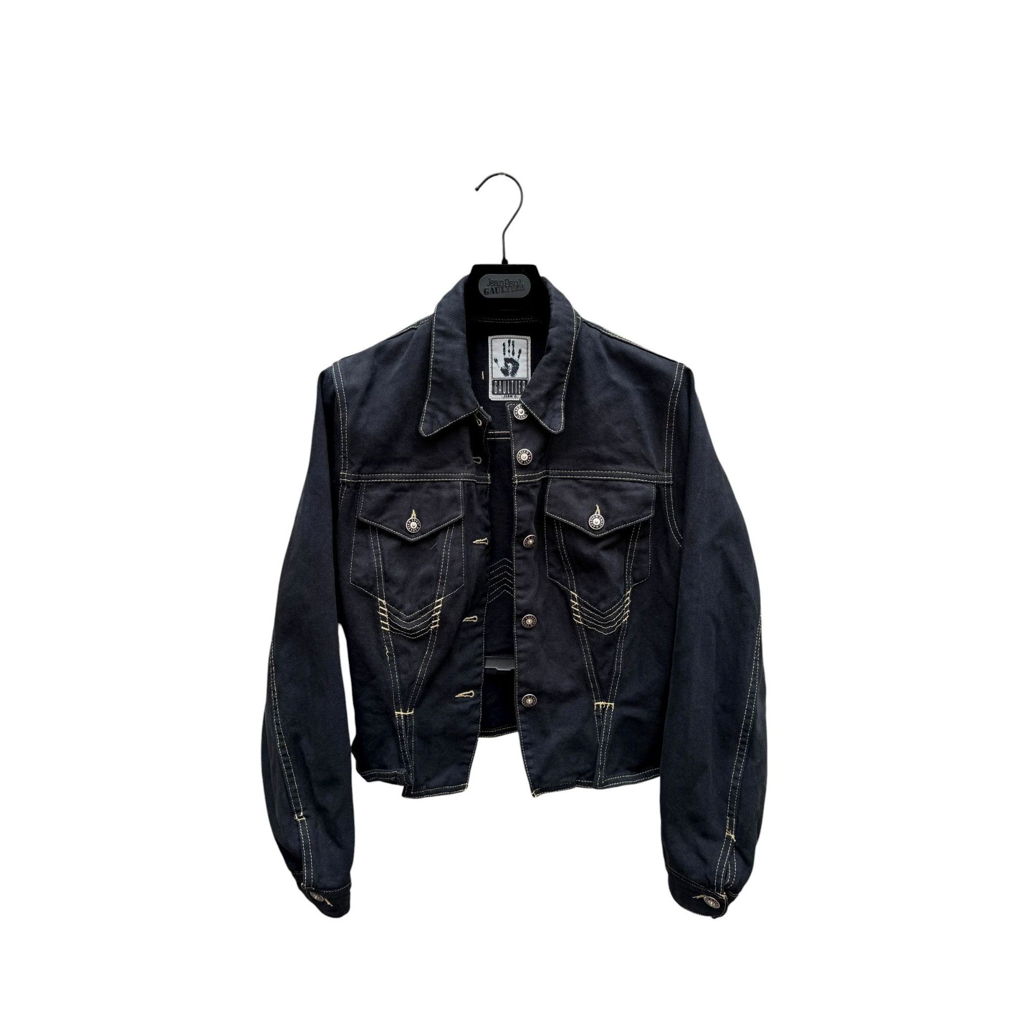 Jean Paul Gaultier Vintage Black Cotton Jacket Size S / US 4 / IT 40 - 1 Thumbnail