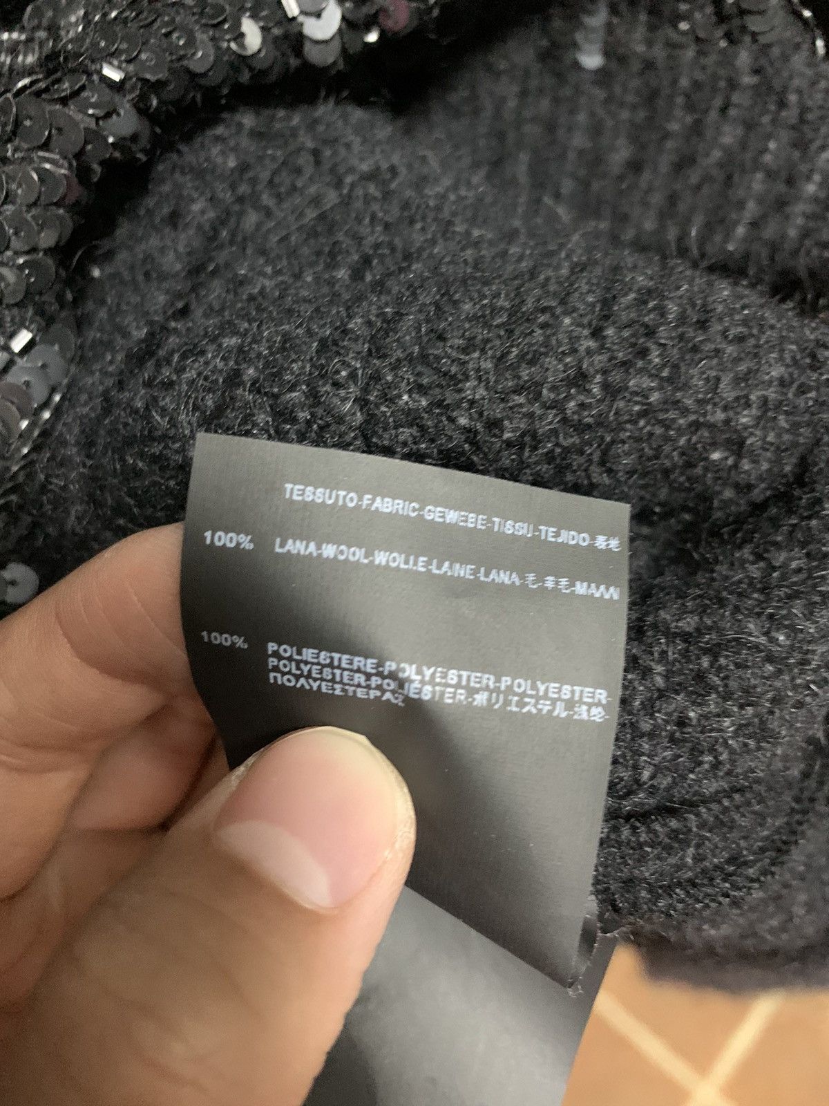 Saint Laurent Paris Saint Laurent 2013FW Black oversized Sequins sweater Size US S / EU 44-46 / 1 - 5 Thumbnail