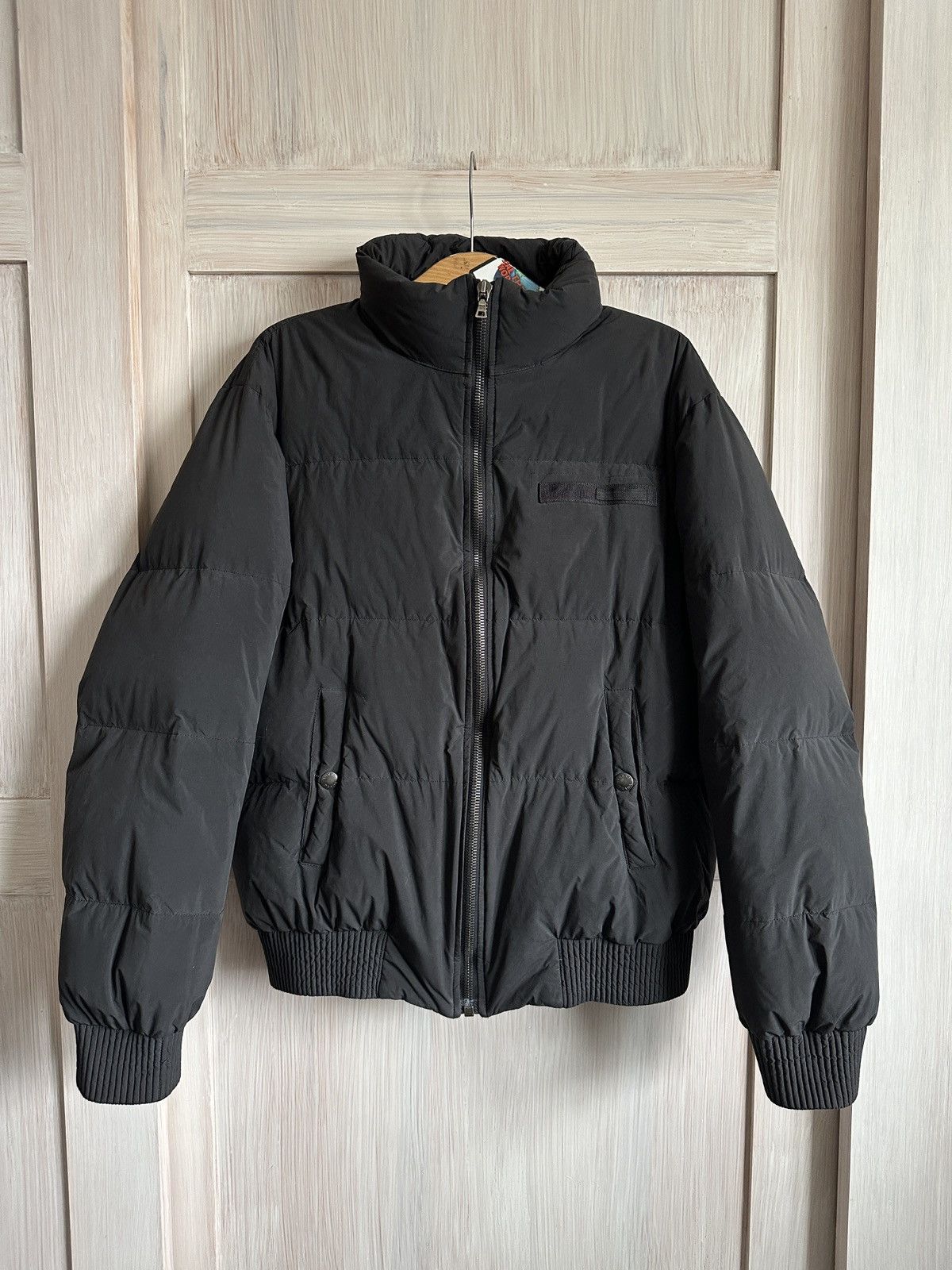 image of Prada Black Tab 2007 Down Bomber Jacket, Men's (Size XL)