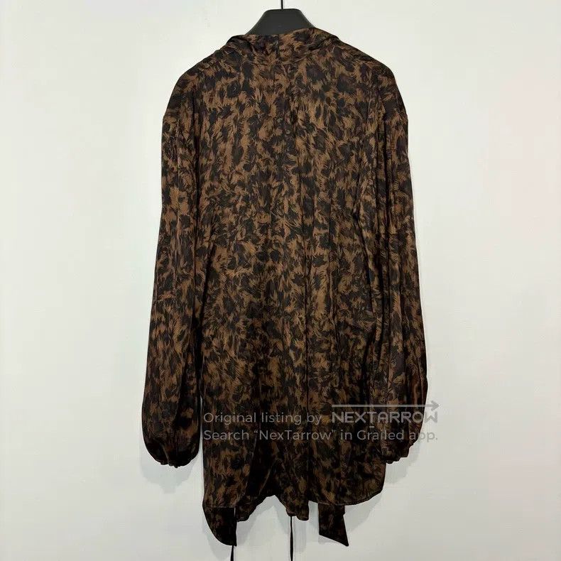 Balenciaga Balenciaga Long Sleeve Shirt, Animal Print Butterfly Bow L Size XXS / US 00 / IT 34 - 2 Thumbnail