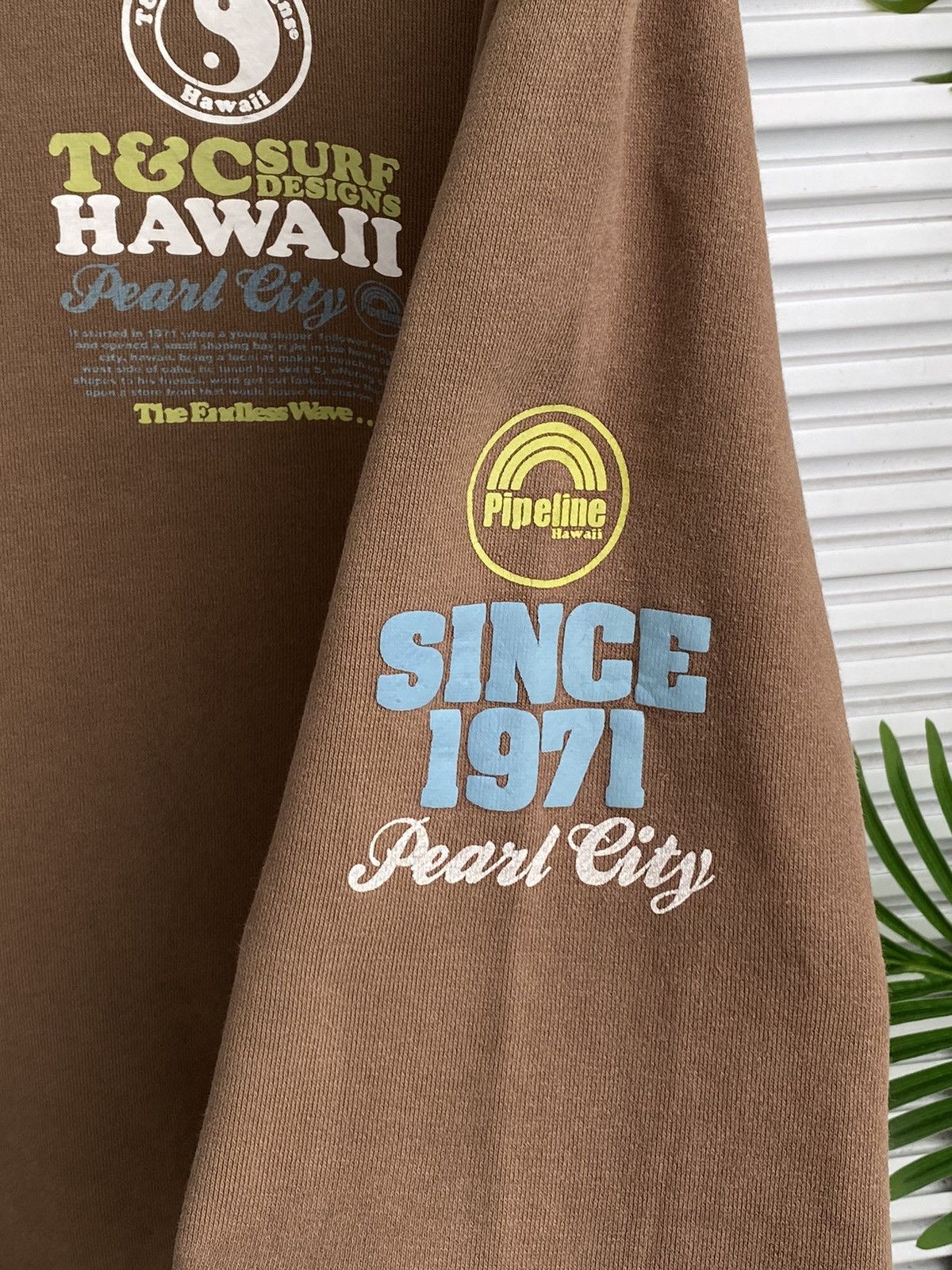Japanese Brand Vintage T&C Surf Hawaii Brown Crewneck / Travis Flacko Scott Size US L / EU 52-54 / 3 - 5 Thumbnail