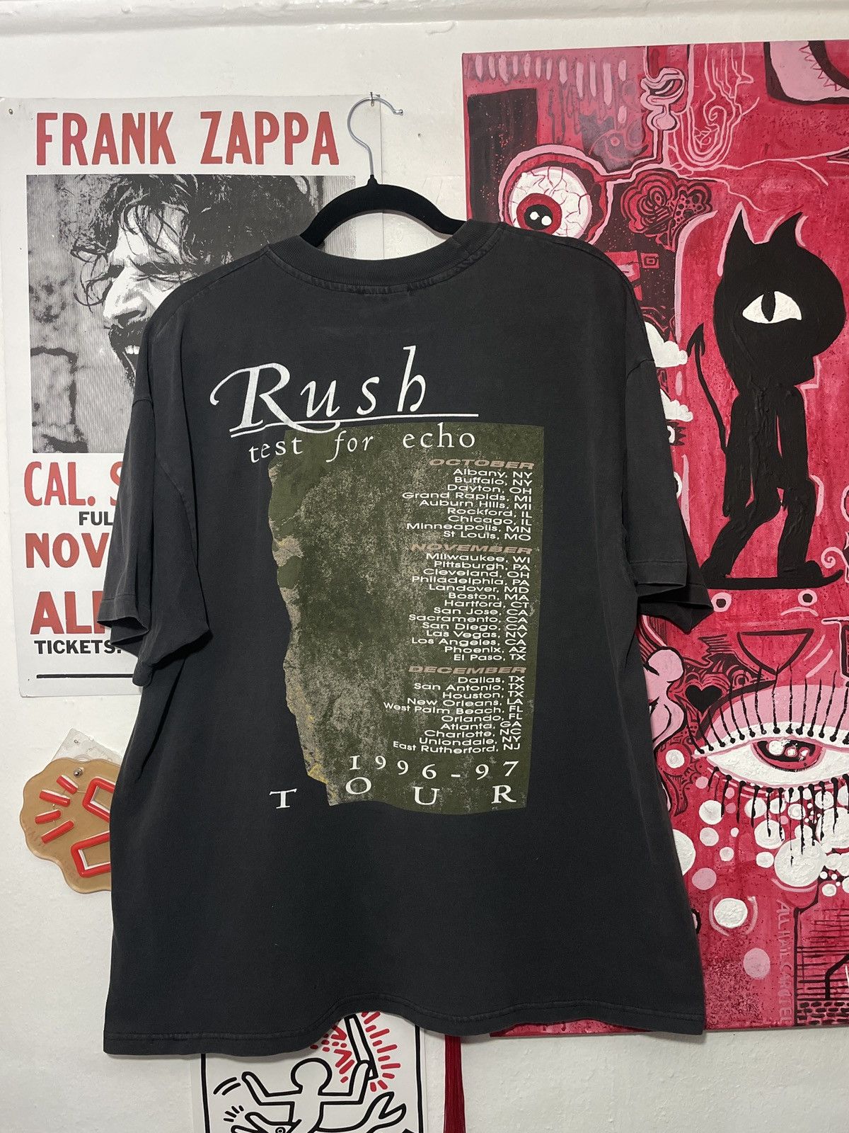 Band Tees 1997 RUSH TEST FOR ECHO TOUR SHIRT Size US XL / EU 56 / 4 - 2 Thumbnail