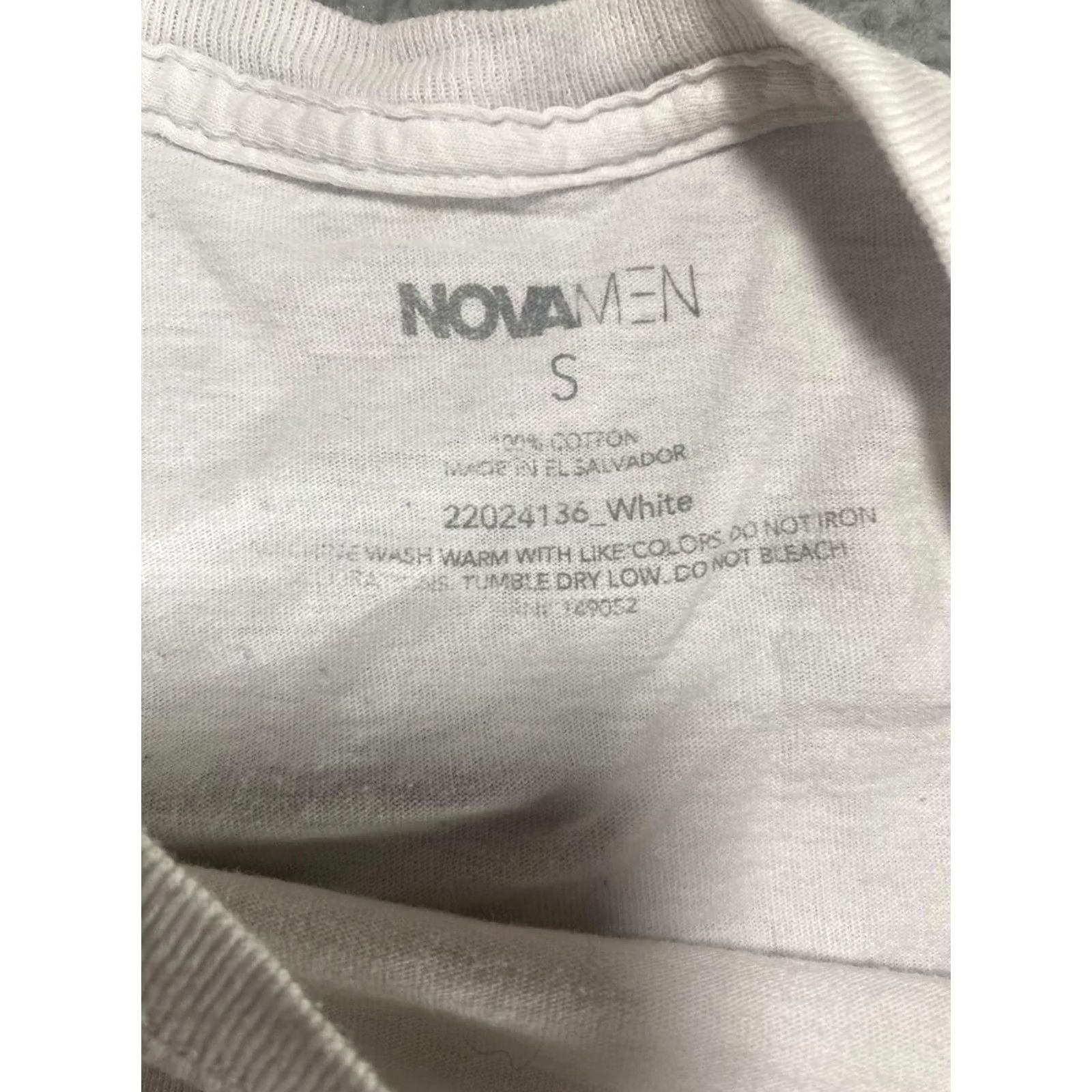 Vintage Nova T-Shirt Small “New Bloom” Butterfly White Mens S Shirt Size US S / EU 44-46 / 1 - 4 Thumbnail