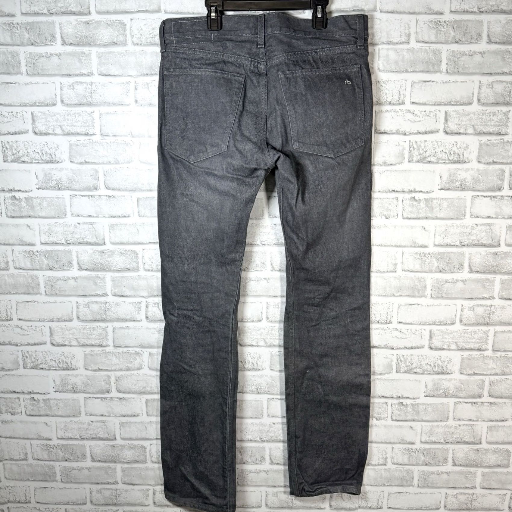 Rag & Bone rag & bone Jeans Slim Straight Mens 32x32 Gray Slimming Straight Jeans Mens Size US 32 / EU 48 - 5 Thumbnail