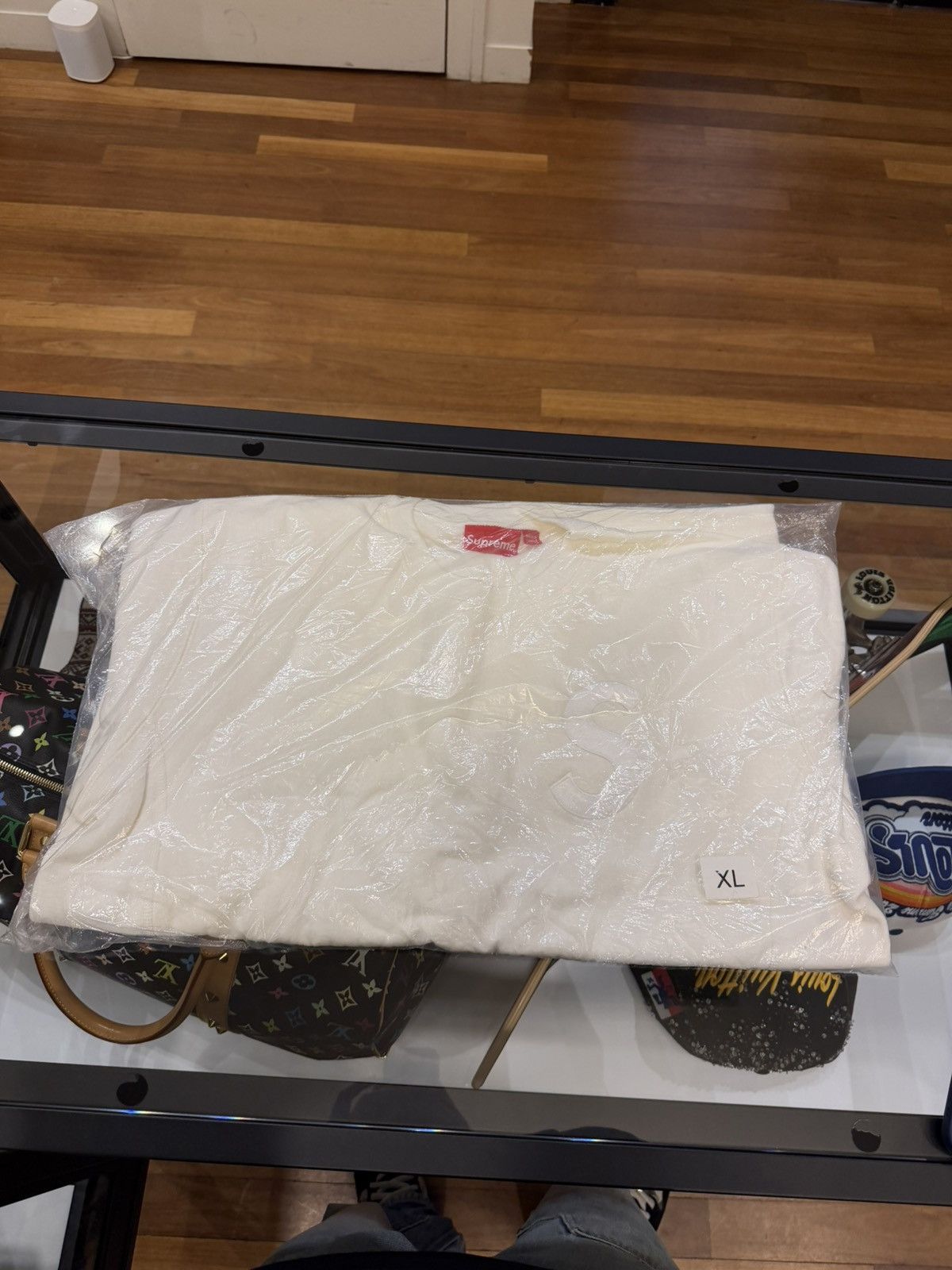 Supreme Supreme S Logo Crewneck - White Size US XL / EU 56 / 4 - 2 Thumbnail