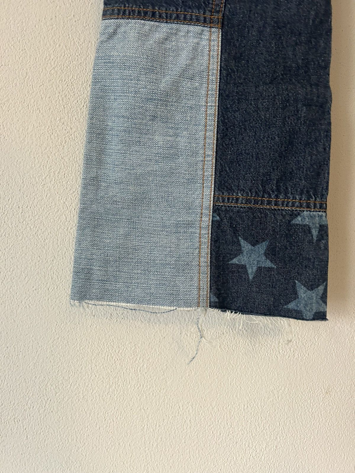 Dolce & Gabbana D&G Dolce & Gabbana Patchwork Star and Stripe Jeans Size US 30 / EU 46 - 13 Thumbnail