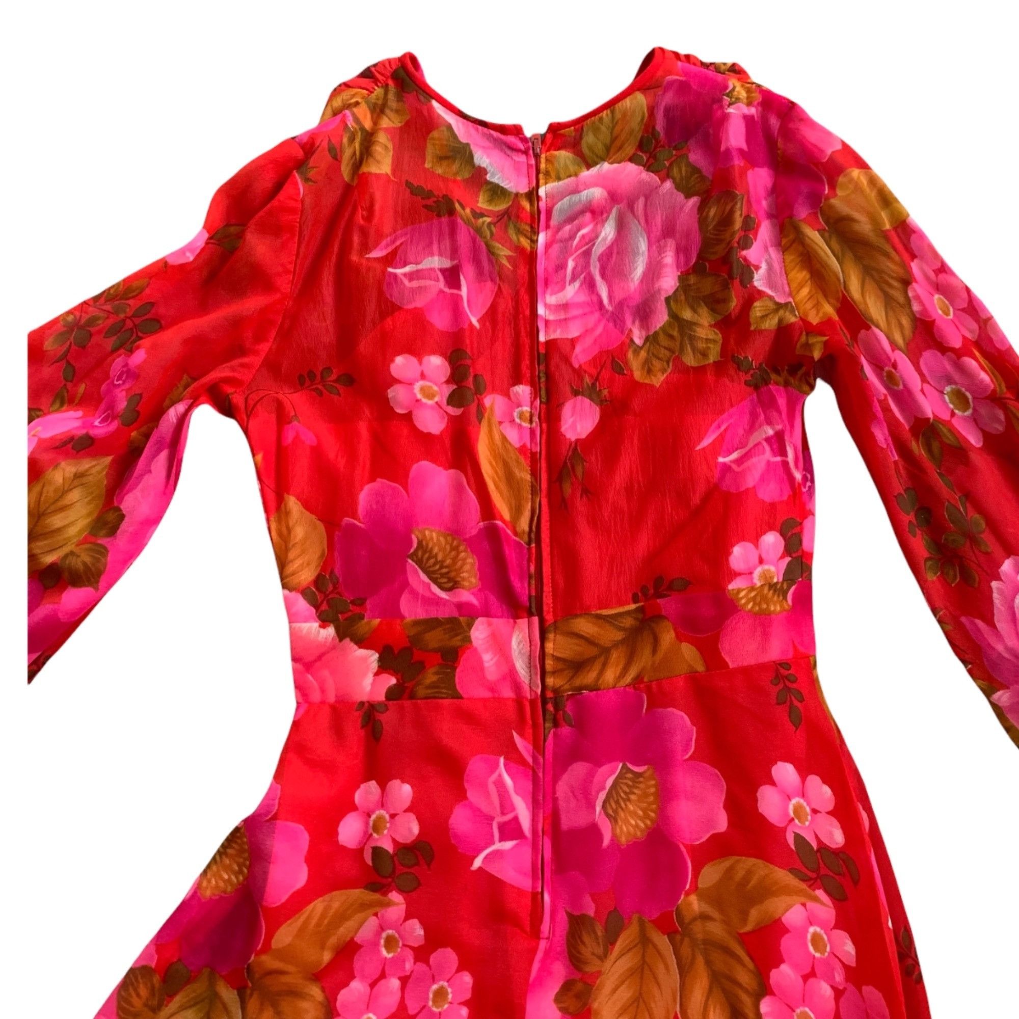 Vintage Vintage Mr. Boots Sheer Sleeve Novelty Floral All Over Print Size S / US 4 / IT 40 - 2 Thumbnail