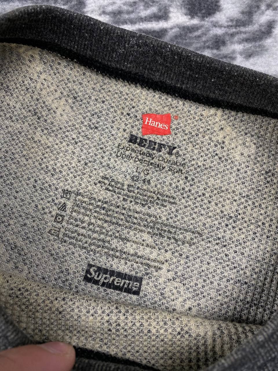 Supreme Supreme Hanes Collab Thermal Crew Long Sleeve Monogram Size US L / EU 52-54 / 3 - 5 Thumbnail