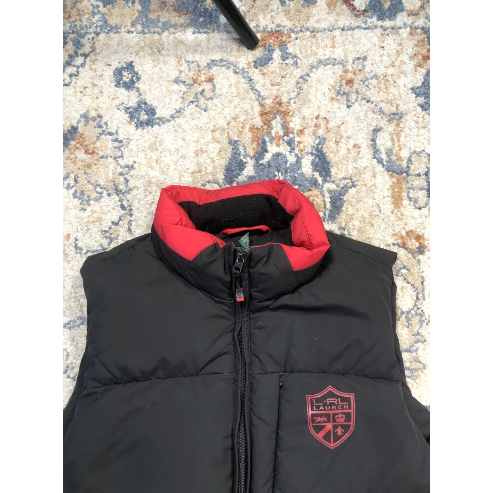 Ralph Lauren Lauren Ralph Lauren Puffer Vest Womens XL Black Red Full Zip Quilted Outdoor Ski Vest Size XL / US 12-14 / IT 48-50 - 2 Thumbnail