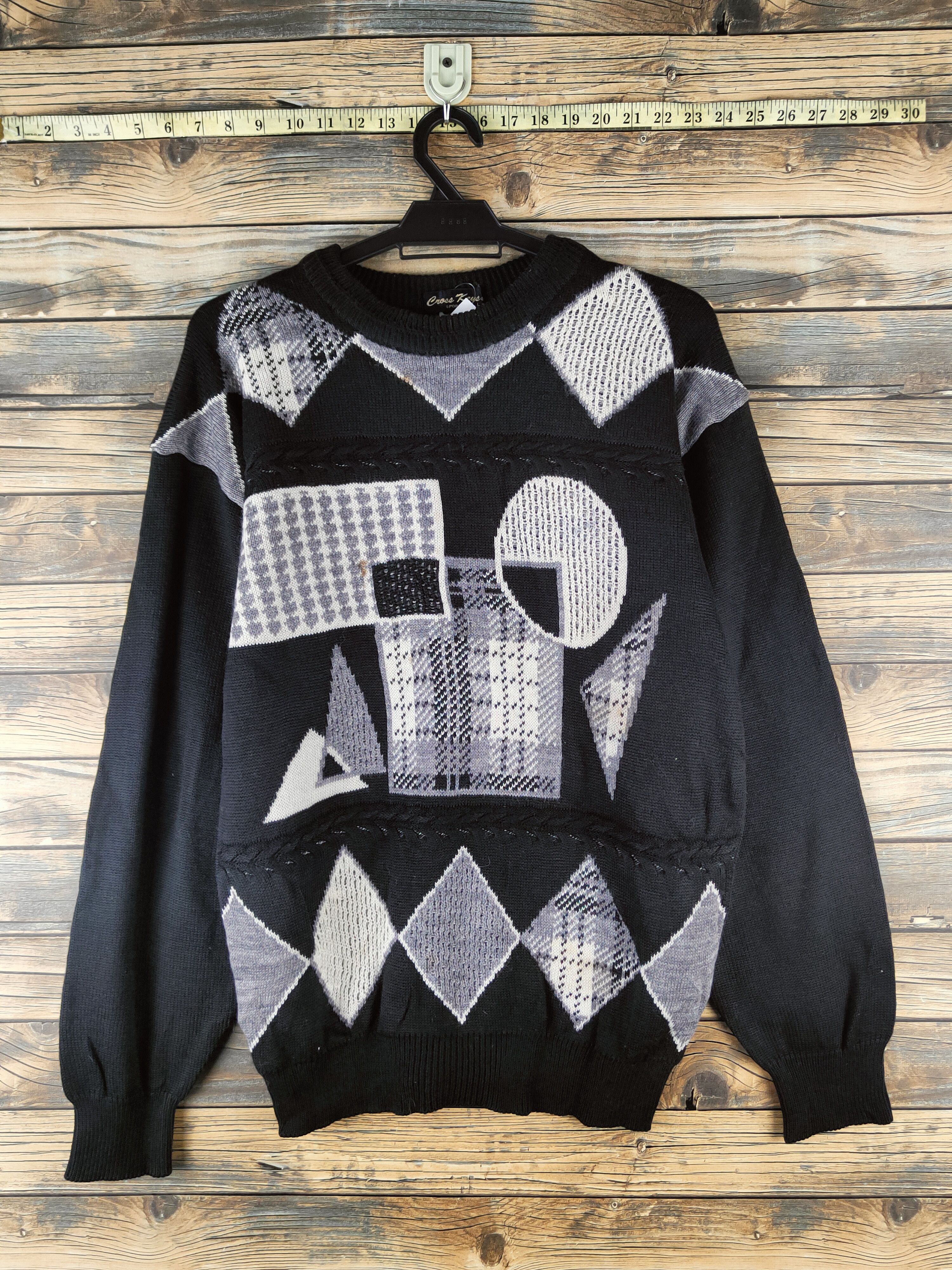 Japanese Brand DL Cross Keys Black Knitwear Sweatshirts #46-950 Size US L / EU 52-54 / 3 - 1 Thumbnail