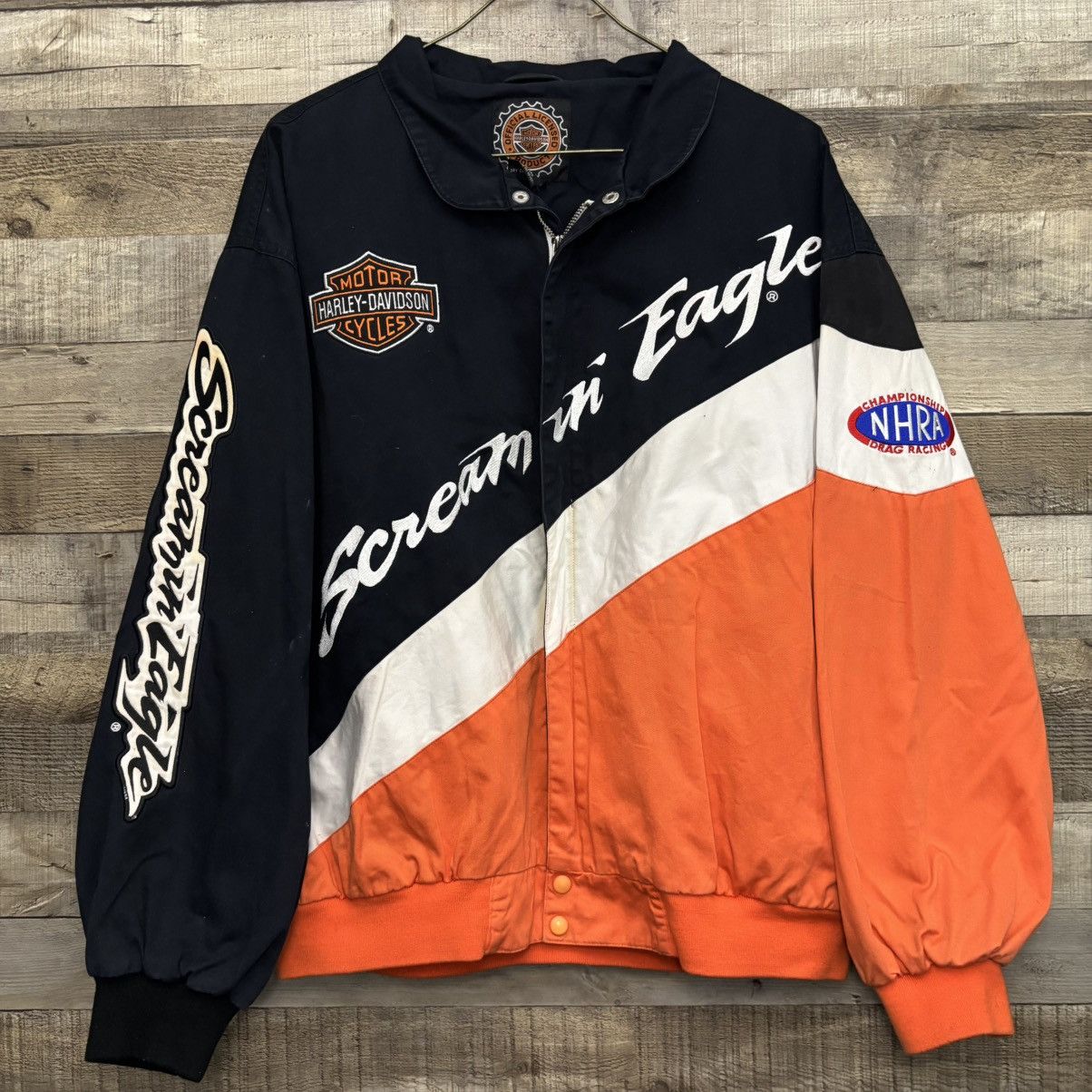 Harley Davidson Vintage Harley Davidson Screamin’ Eagle NASCAR Style Jacket Size US XL / EU 56 / 4 - 1 Thumbnail