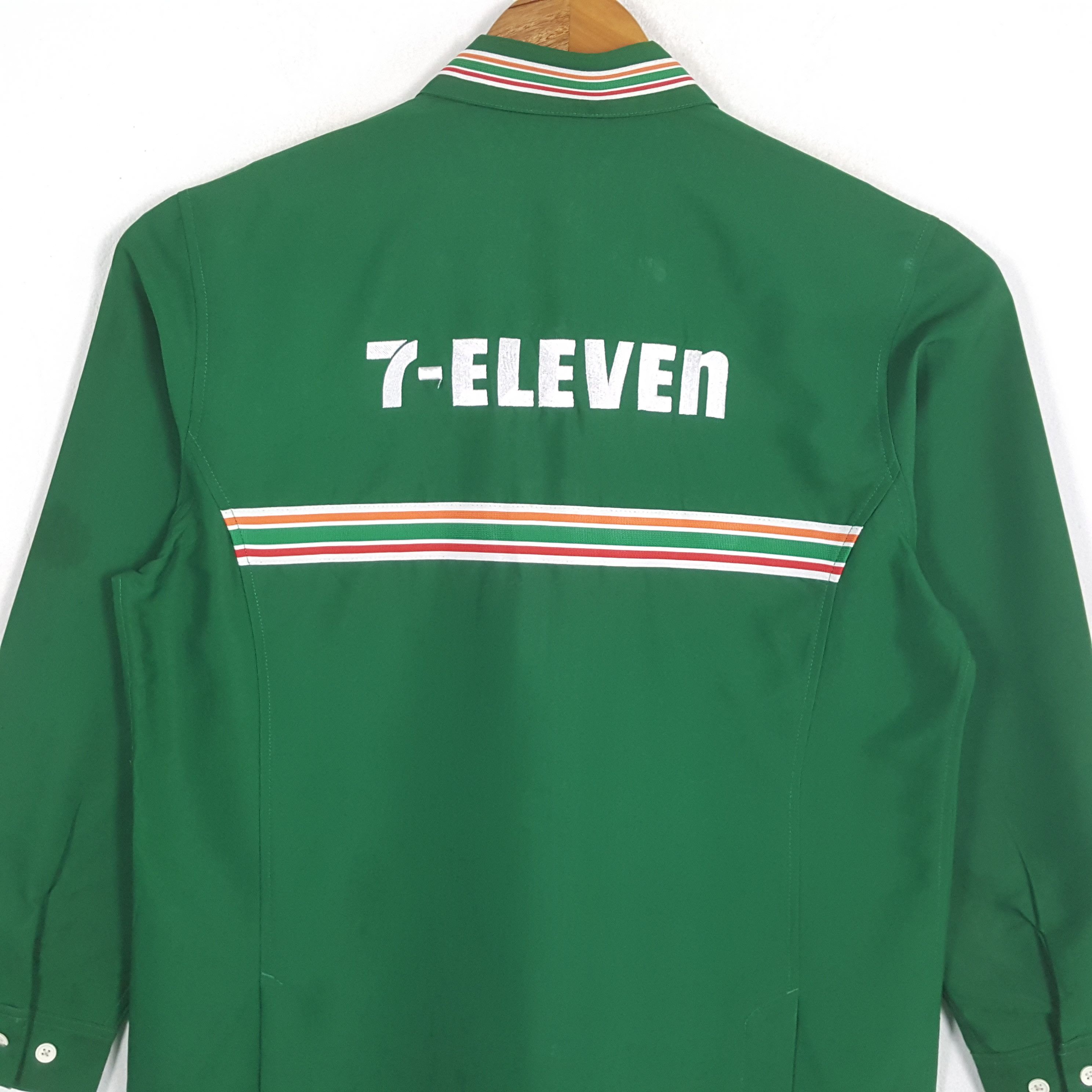 Japanese Brand × Vintage Vintage 7-ELEVEn Japanese Workers Uniform Shirt Jacket Size US M / EU 48-50 / 2 - 2 Thumbnail