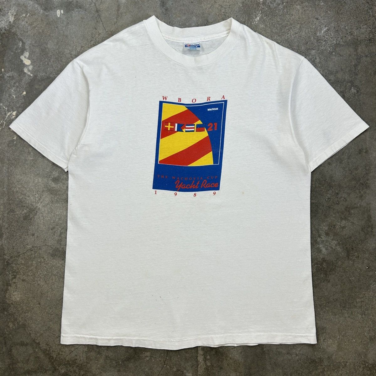 Vintage 1989 Wachovia Yahct Race Size US L / EU 52-54 / 3 - 1 Thumbnail