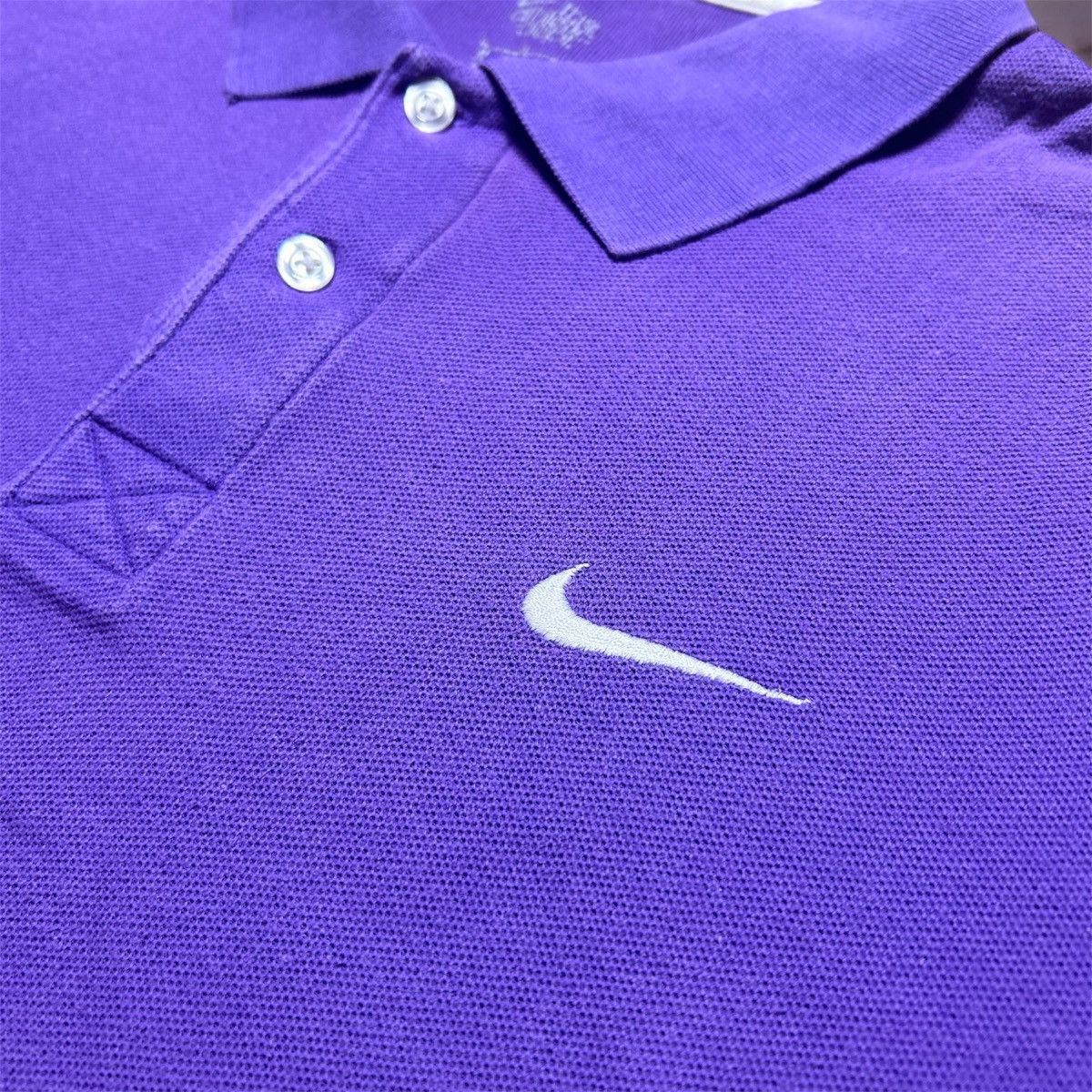 Designer × Nike × Vintage Nike Polo Lila Size US M / EU 48-50 / 2 - 2 Thumbnail