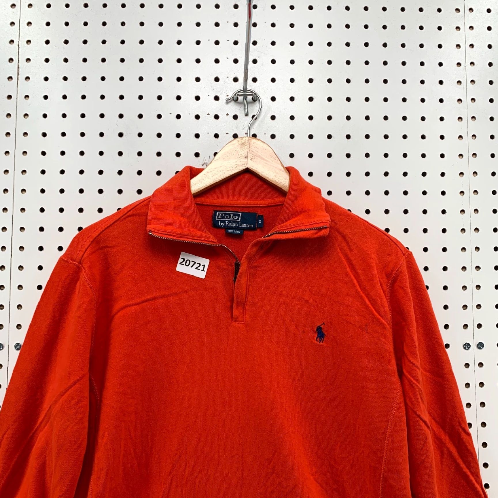 Polo Ralph Lauren VINTAGE Polo Ralph Lauren 1/4 Zip Pullover Sweater Orange Adult Small Preppy Mens Size US S / EU 44-46 / 1 - 2 Thumbnail