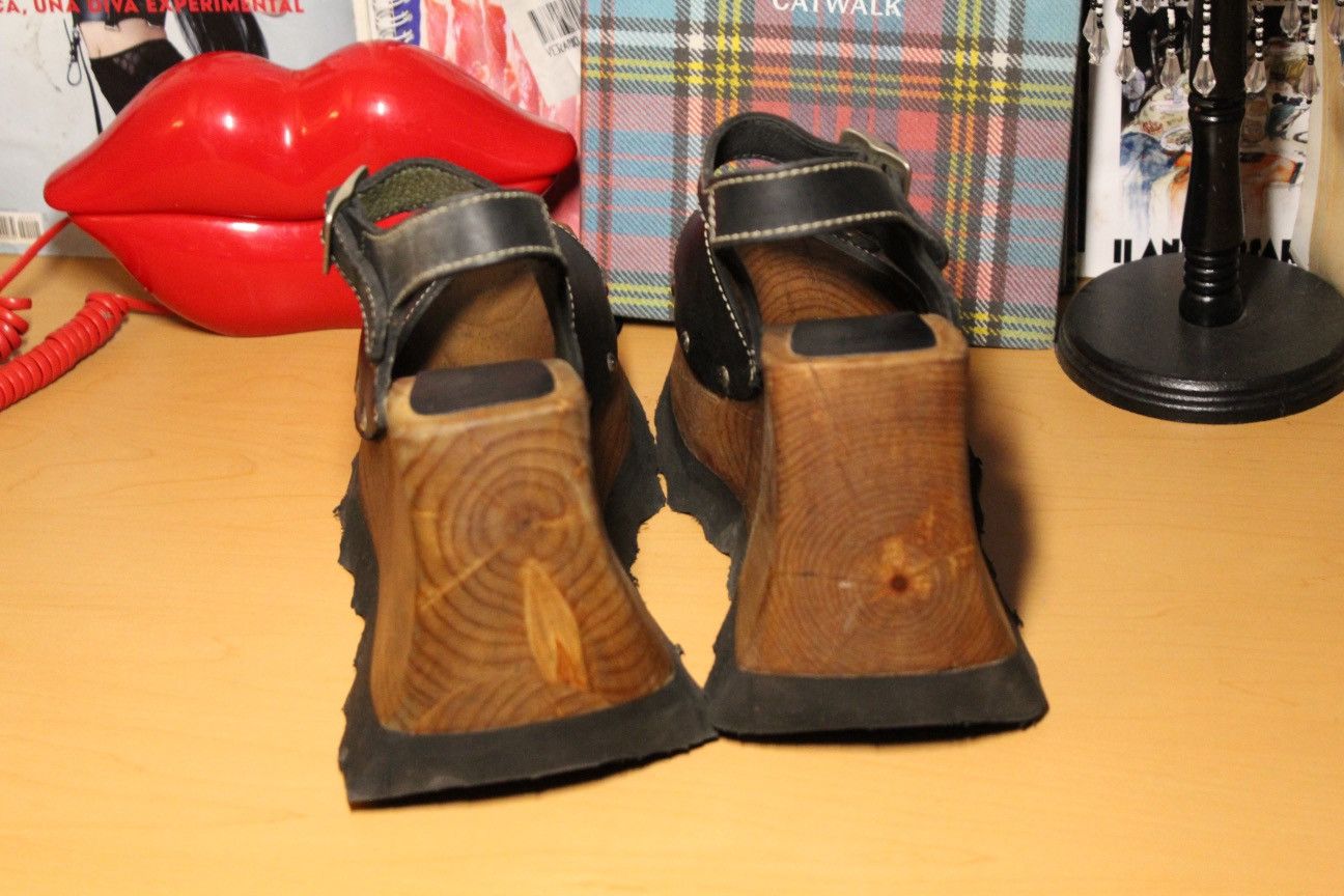 Other vintage london underground chunky wood platform Size US 7 / IT 37 - 5 Thumbnail