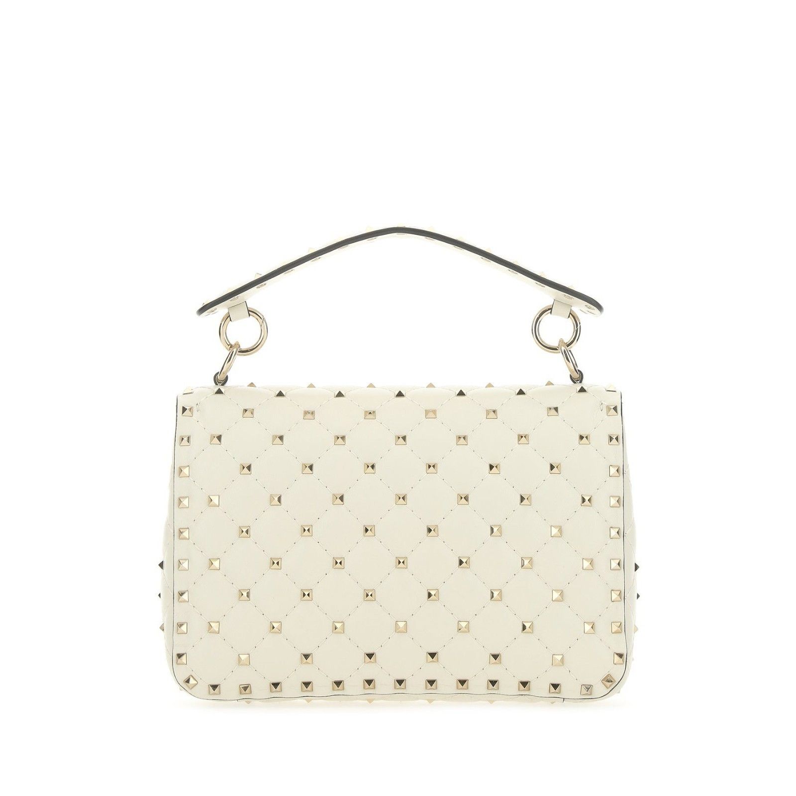 Valentino VALENTINO GARAVANI Rockstud Spike Medium Ivory Nappa Leather Size ONE SIZE - 3 Thumbnail