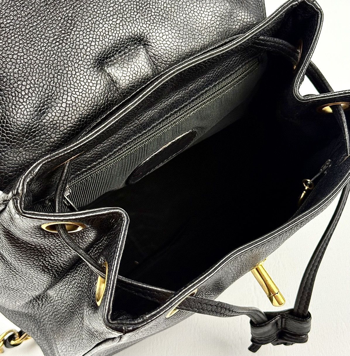 Chanel Chanel - Lagerfeld - 1994 - Triple CC - Mini Caviar Backpack Size ONE SIZE - 12 Thumbnail