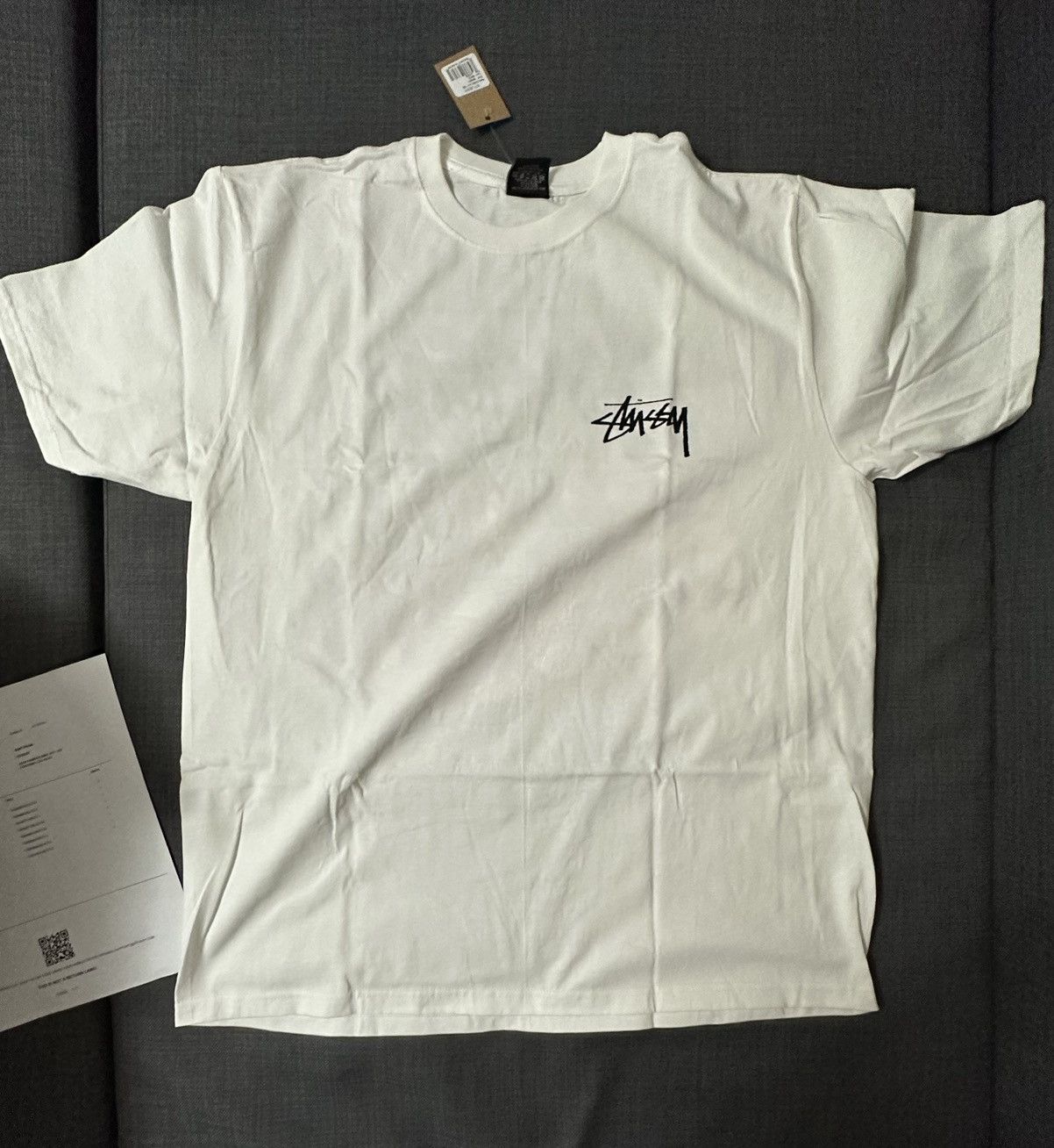 Designer × Streetwear × Stussy Stussy Diced Out Tee Large