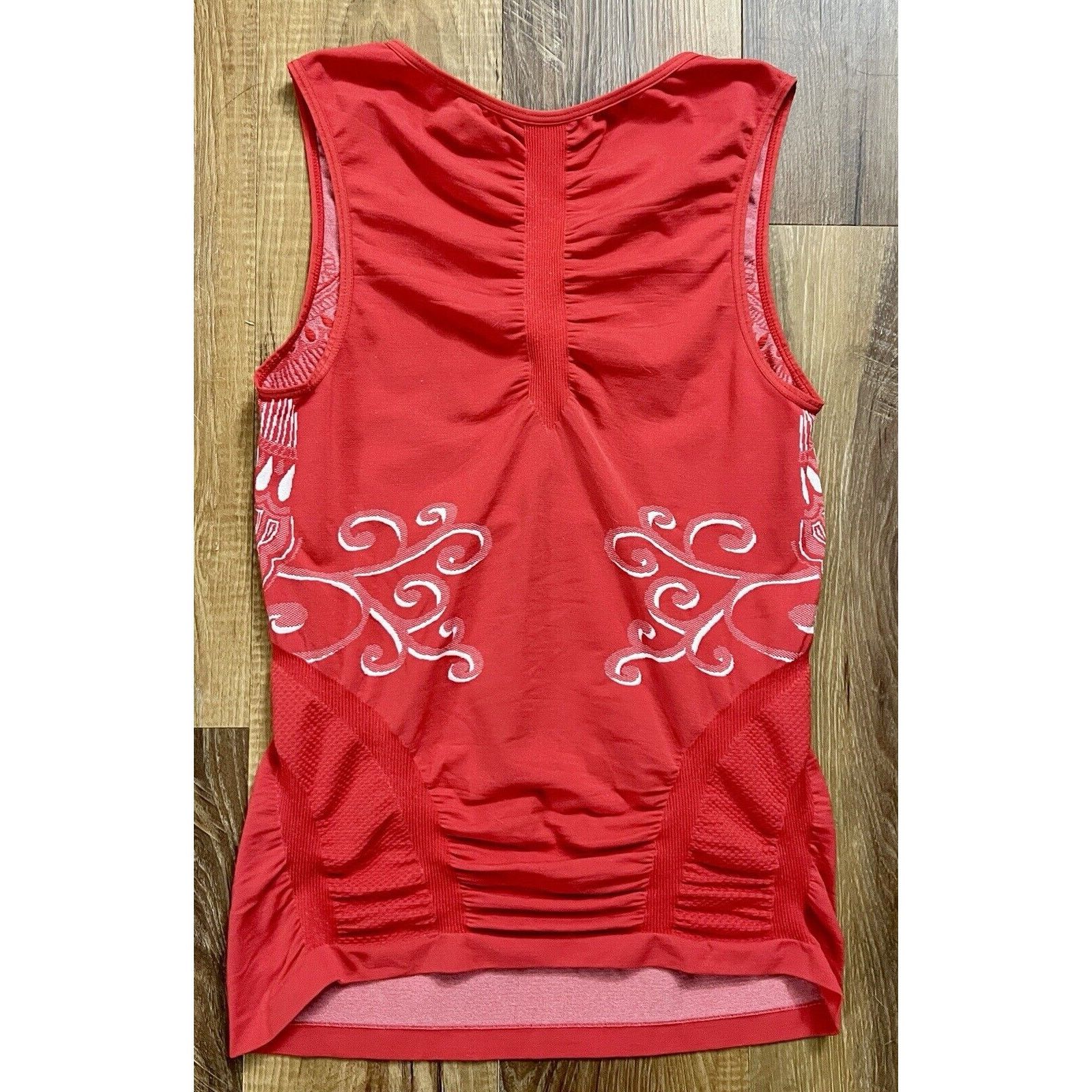 Athleta Athleta Seamless Stretch Stride Tank Top Red Printed Women Size M / US 6-8 / IT 42-44 - 2 Thumbnail