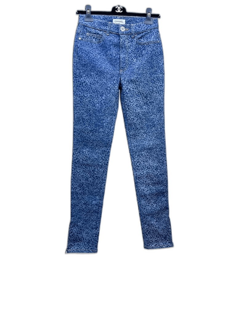 Chanel Chanel Denim Pants with Camo Print Size 34" / US 12 / IT 48 - 1 Thumbnail