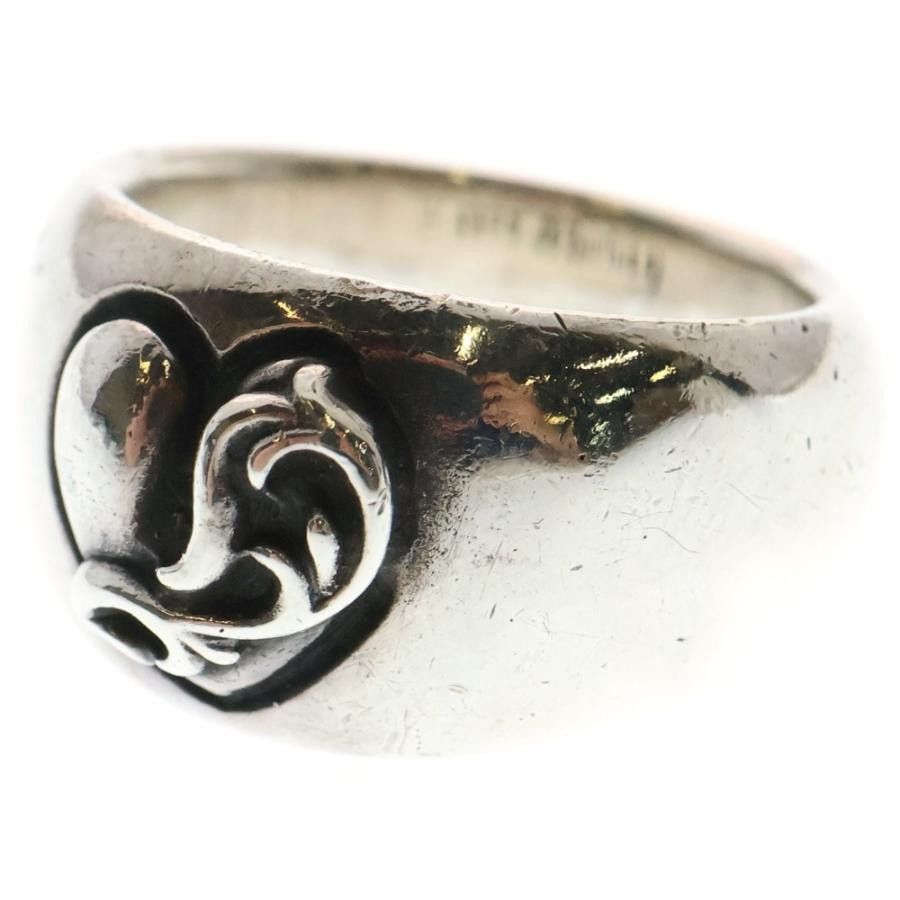 Chrome Hearts Heart in Band Silver Ring