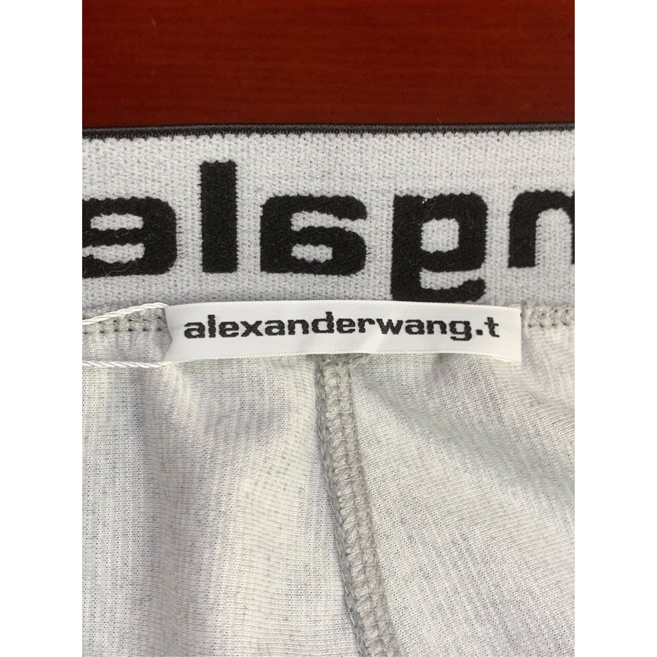 Alexander Wang Alexander Wang.T Womens Gray Elastic Waistband Lounge Shorts Size 26" / US 2 / IT 38 - 5 Thumbnail