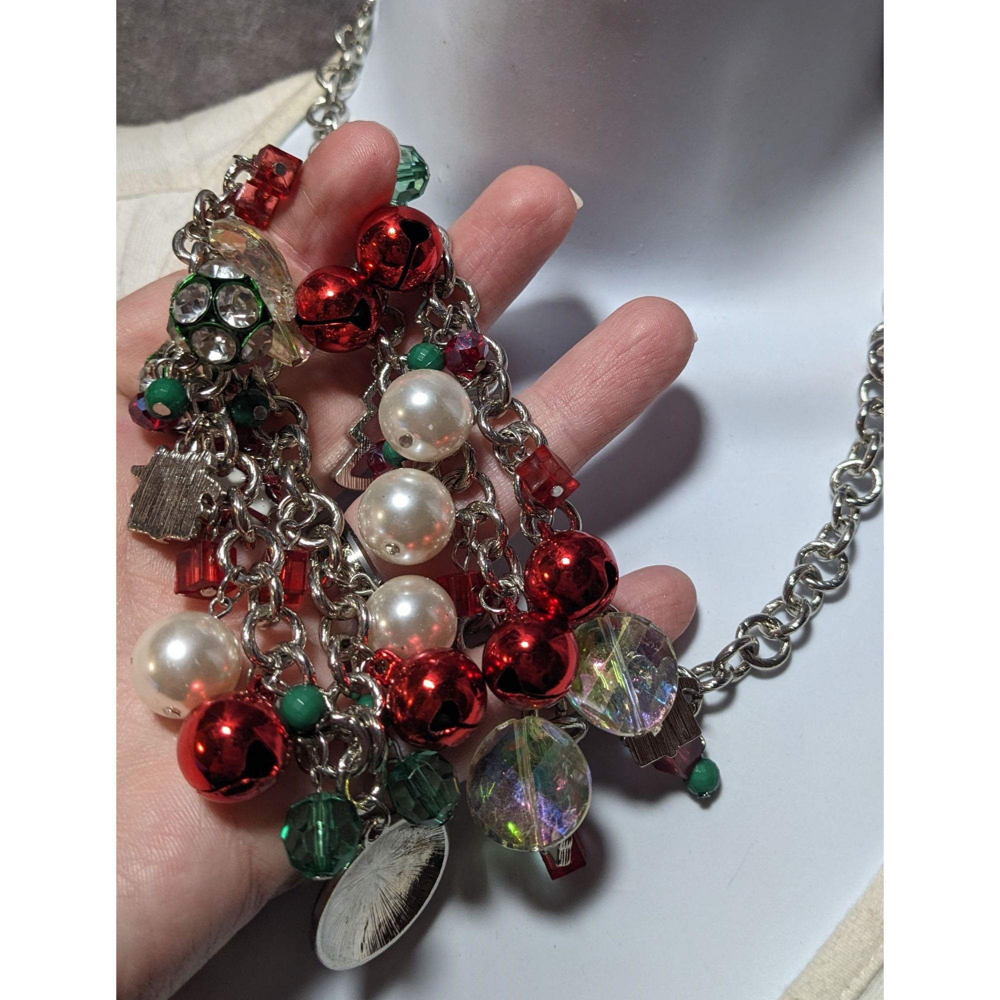 Other Vintage Christmas Holiday Charm Necklace Size ONE SIZE - 7 Thumbnail