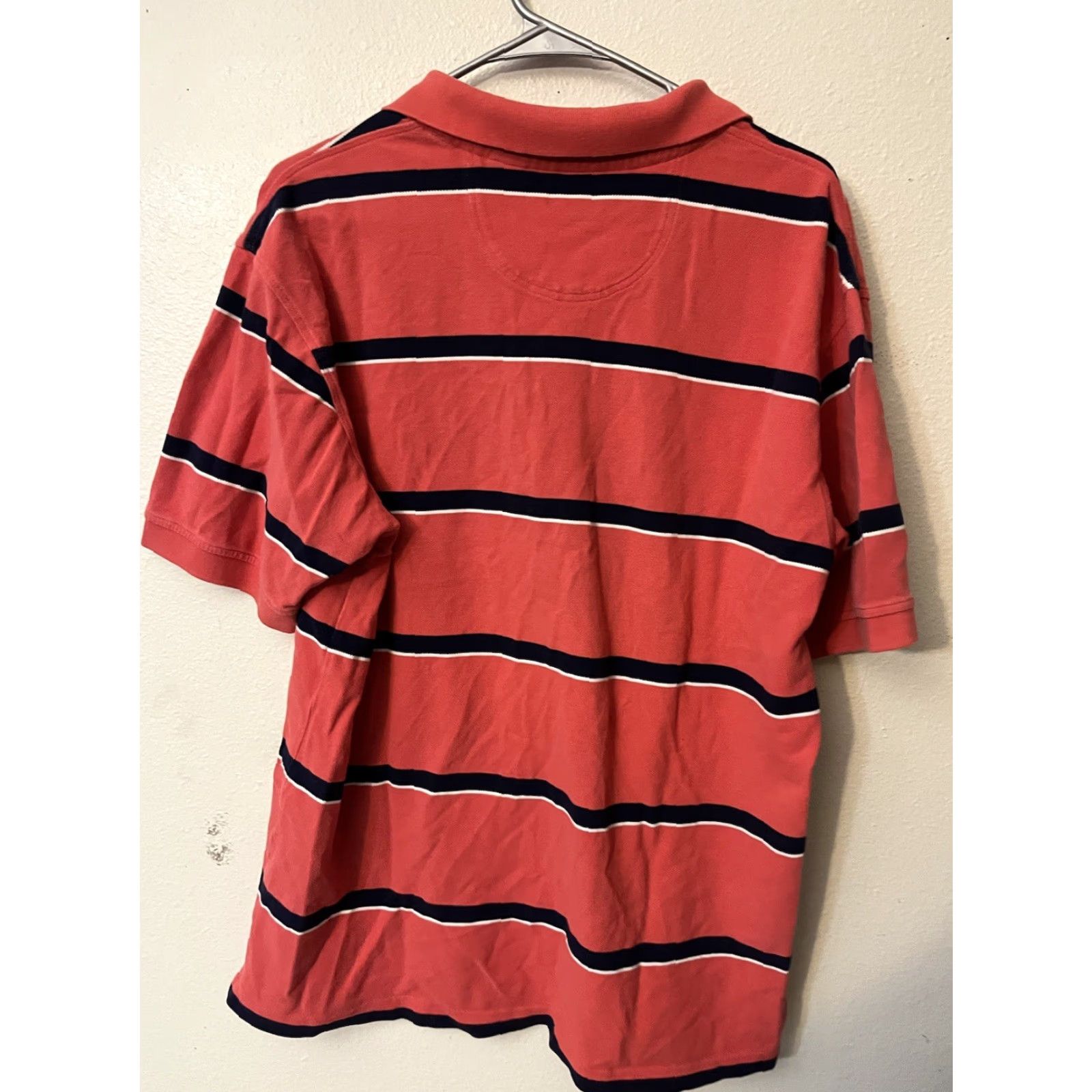Izod VINTAGE Izod Polo Shirt Mens L Pink Cotton Striped Golf Size US L / EU 52-54 / 3 - 3 Thumbnail