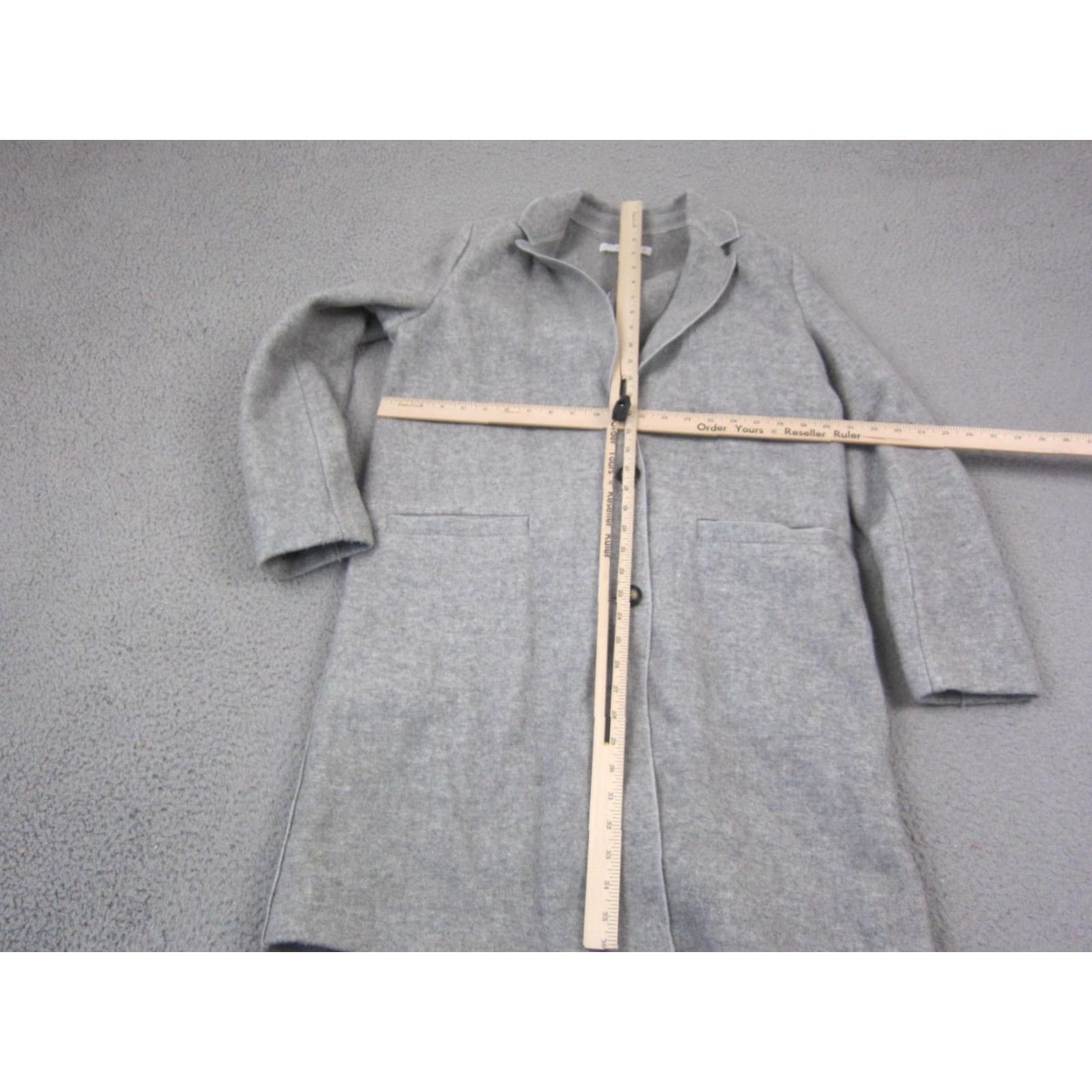 Zara Zara Trafaluc Jacket Womens L Gray Wool Blend Overcoat Long Classic Winter Overcoat Jacket Size L / US 10 / IT 46 - 7 Thumbnail