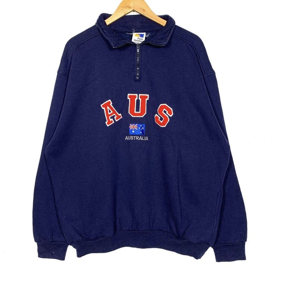 Vintage sweatshirt australia big logo embroidered Size US XL / EU 56 / 4 - 1 Thumbnail