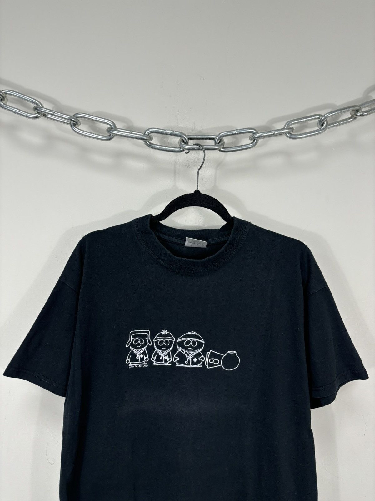 Other Vintage South Park 2001 Big Logo Rare Hype Black T-Shirt Tee Size US M / EU 48-50 / 2 - 2 Thumbnail