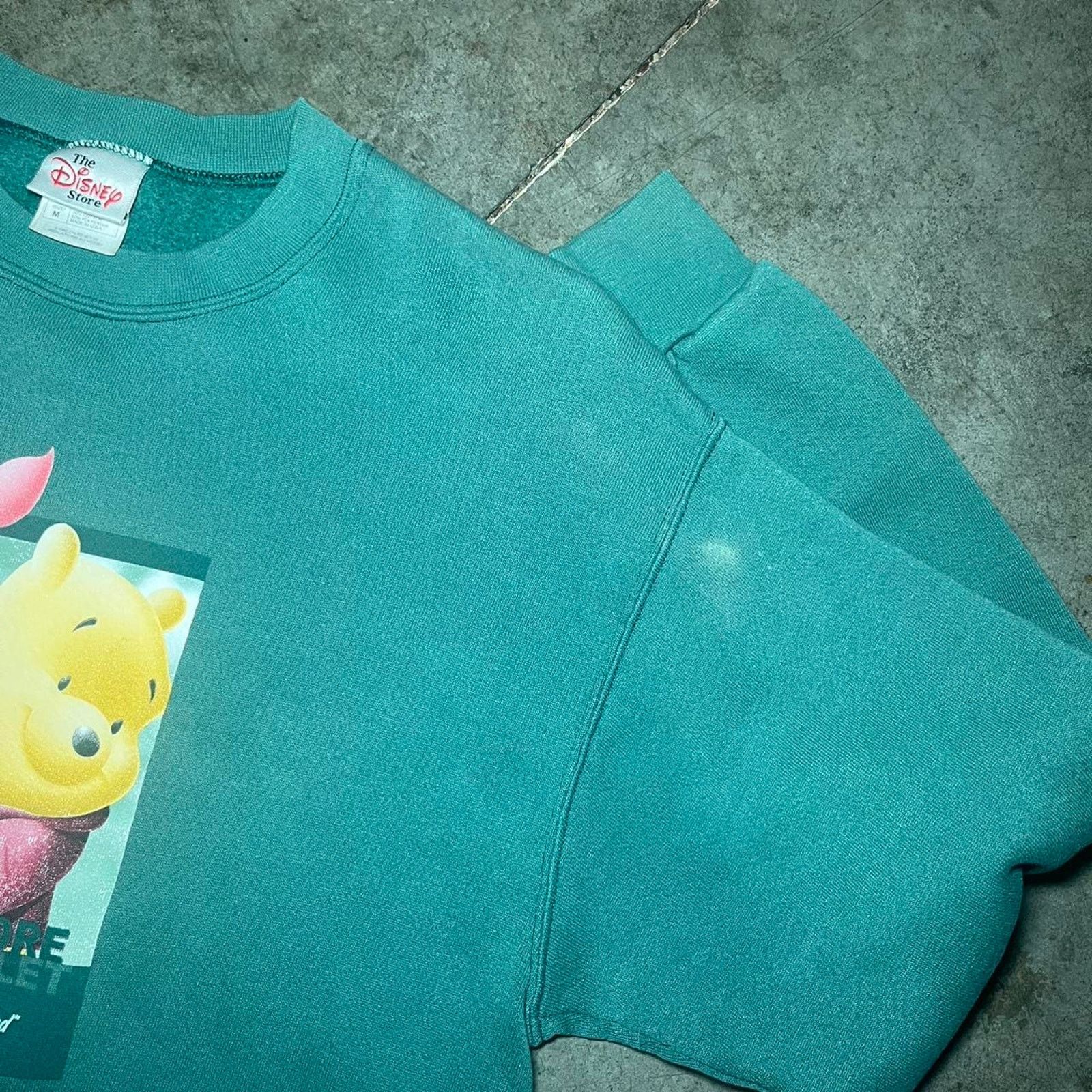 Disney Vintage Disney Winnie The Pooh Green Pullover Sweatshirt Size M / US 6-8 / IT 42-44 - 4 Thumbnail