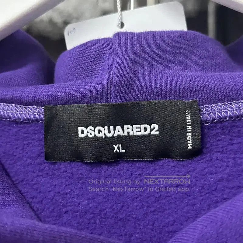 Dsquared2 DSQUARED2 Purple Cotton Long Sleeve Hoodie . Size XL / US 12-14 / IT 48-50 - 6 Thumbnail