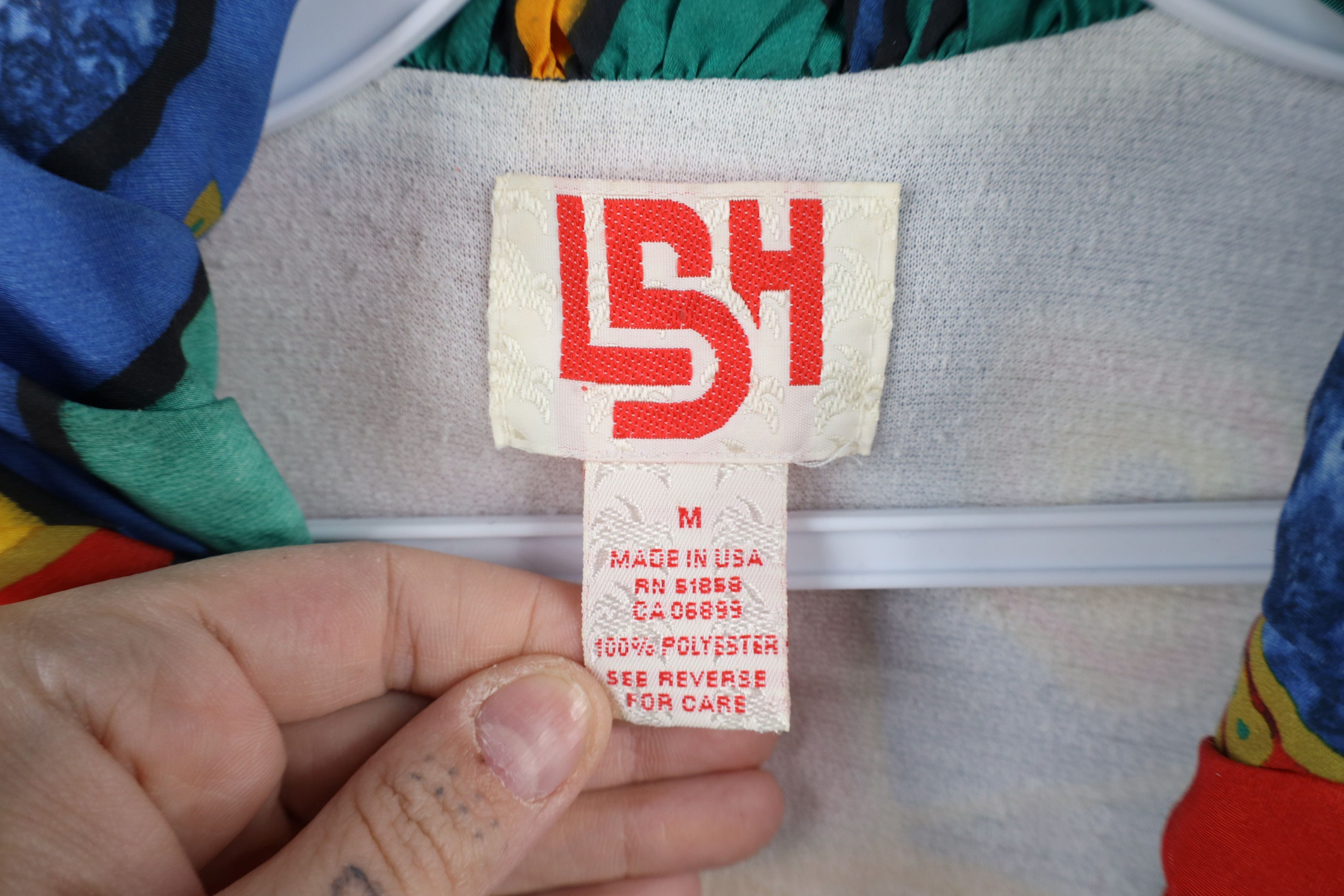 Vintage Vintage 90s Streetwear Abstract Lined Windbreaker Jacket USA Size M / US 6-8 / IT 42-44 - 9 Thumbnail