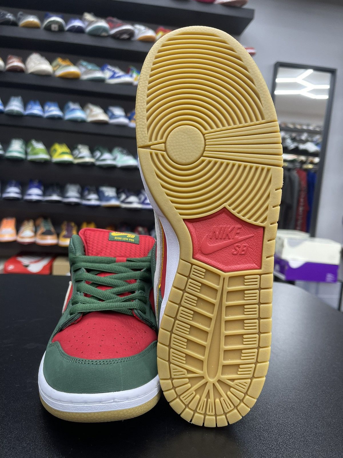Nike Size 11.5 - Nike Dunk Low SB Seattle SuperSonics Size US 11.5 / EU 44-45 - 9 Thumbnail