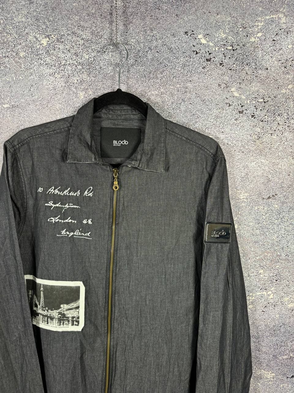 Blood Brother Blood Brother Patch Overshirt Gray Men's Shirt Large Size US L / EU 52-54 / 3 - 2 Thumbnail