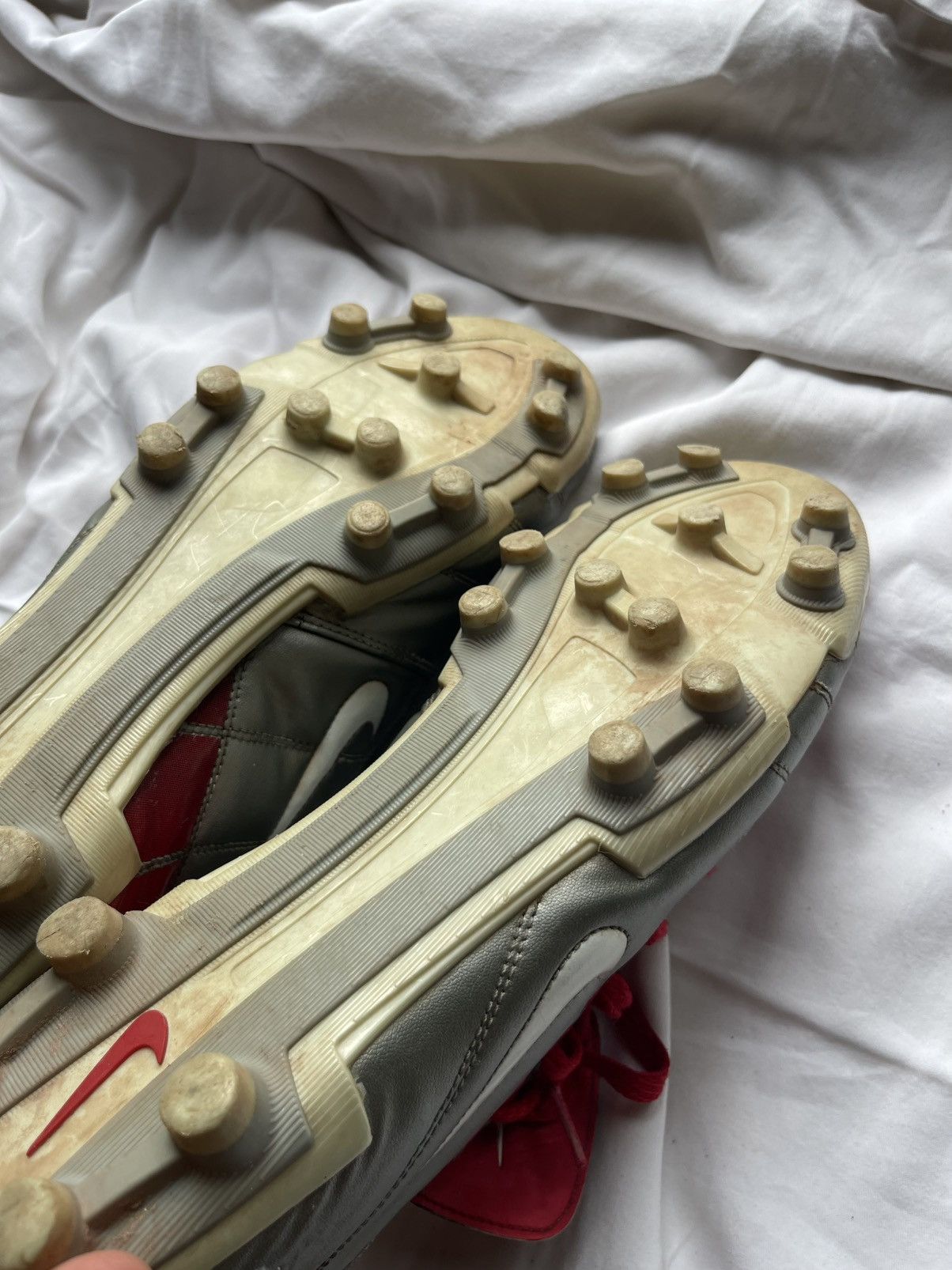 Nike 2004 Nike Total 90 Silver / Red Soccer cleats boots Size US 12 / EU 45 - 17 Thumbnail