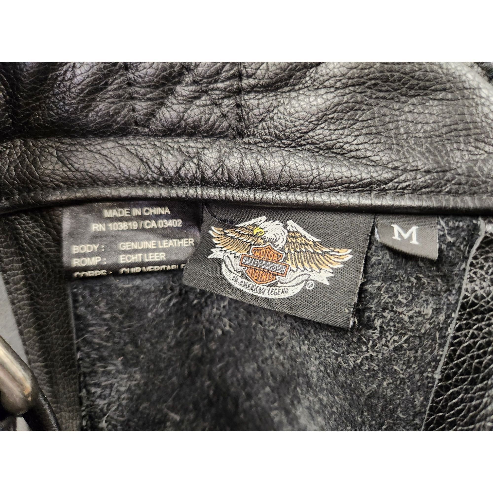 Harley Davidson Harley-Davidson Leather Motorcycle Riding Chaps Black Men’s Size US M / EU 48-50 / 2 - 4 Thumbnail