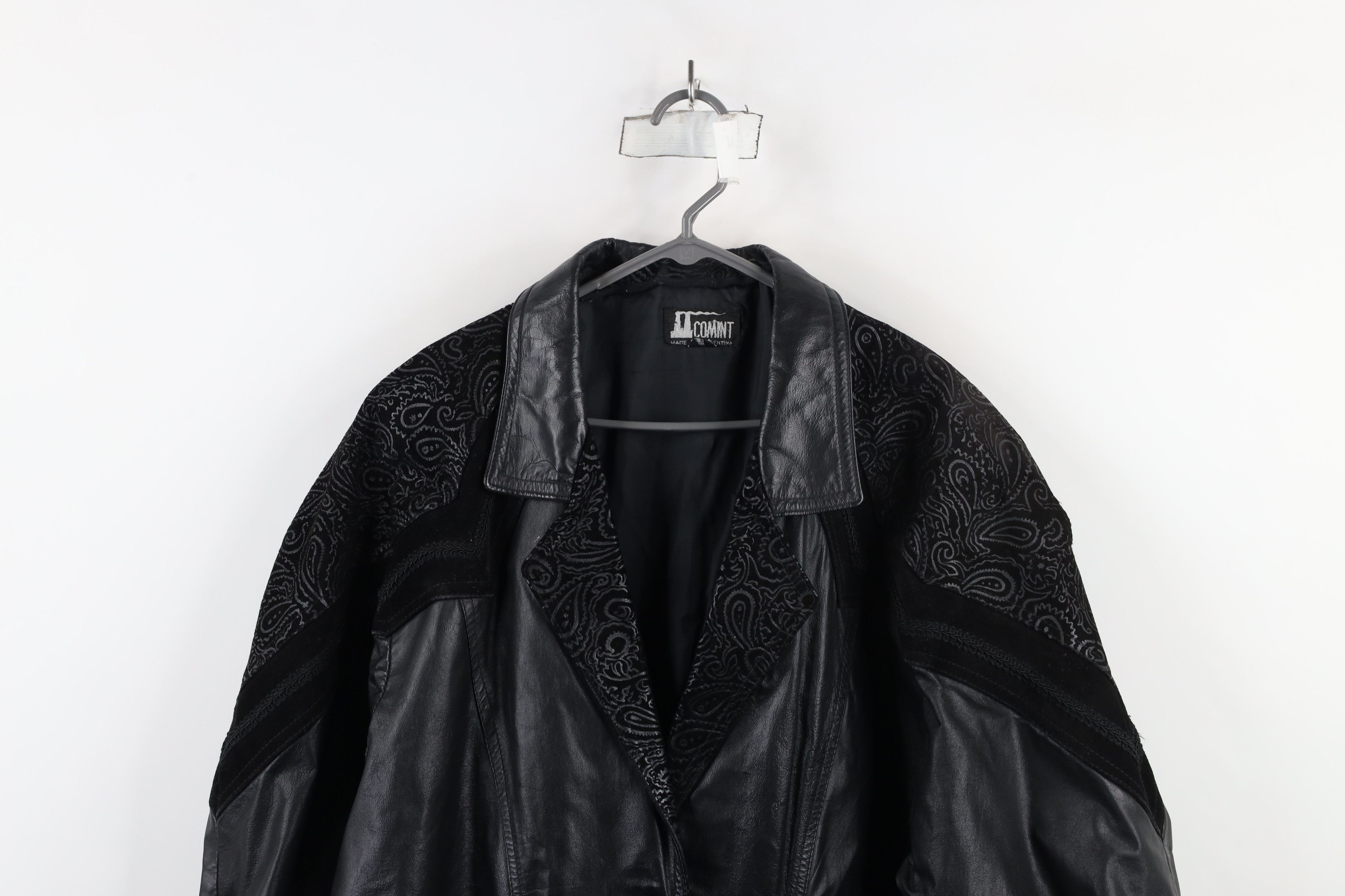 Vintage Vintage 90s Streetwear Gothic Distressed Leather Jacket Size S / US 4 / IT 40 - 2 Thumbnail