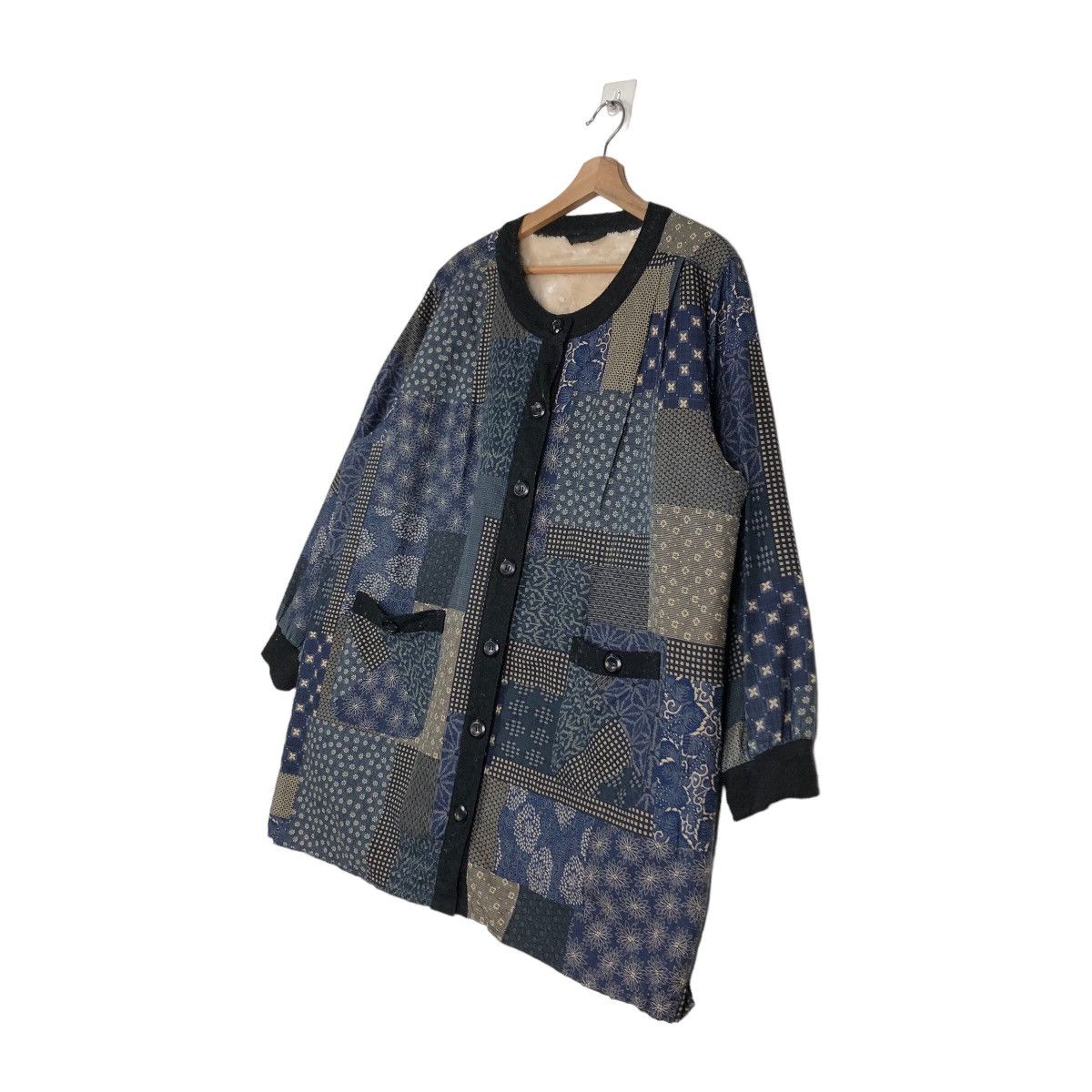 Indigo 🔥Vintage Button Jacket Indigo Sissoko Blue Issey Miyake Size US L / EU 52-54 / 3 - 2 Thumbnail