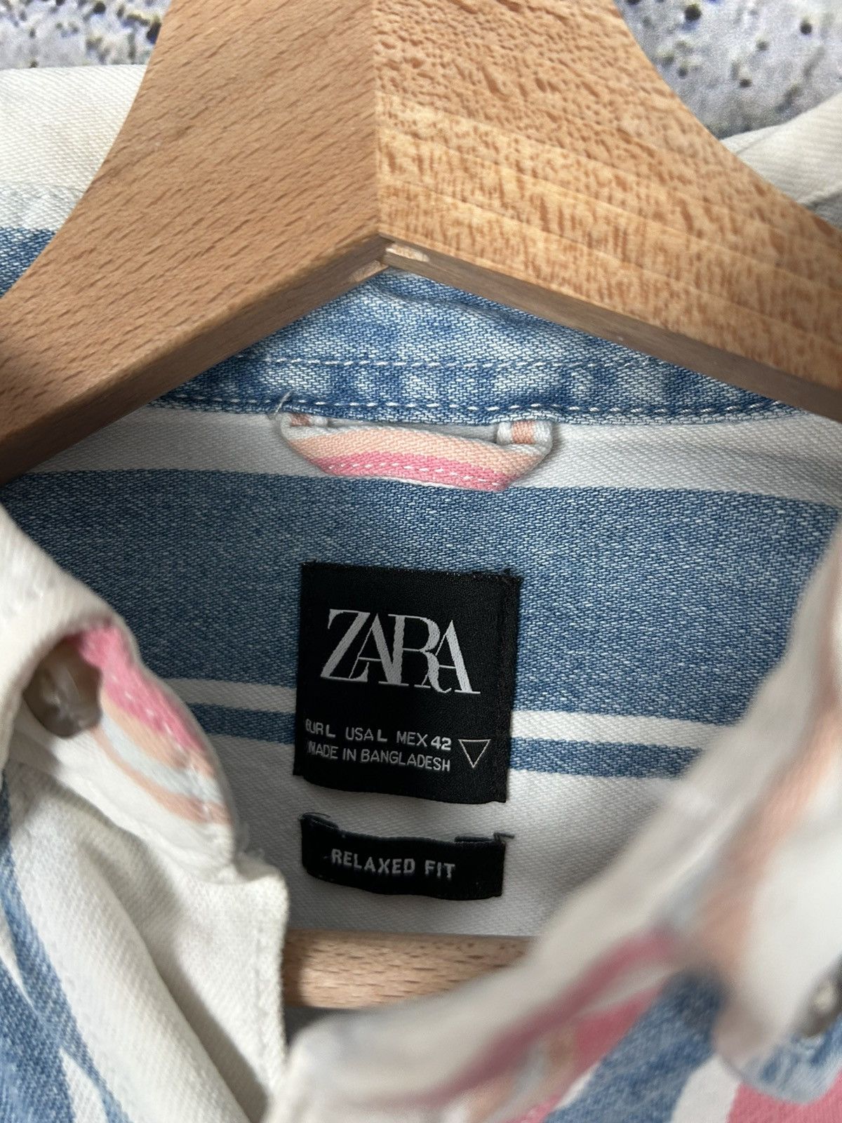 Zara Zara Overshirt Stripped Streetwear Hype Rock Punk Skate Size US L / EU 52-54 / 3 - 5 Thumbnail