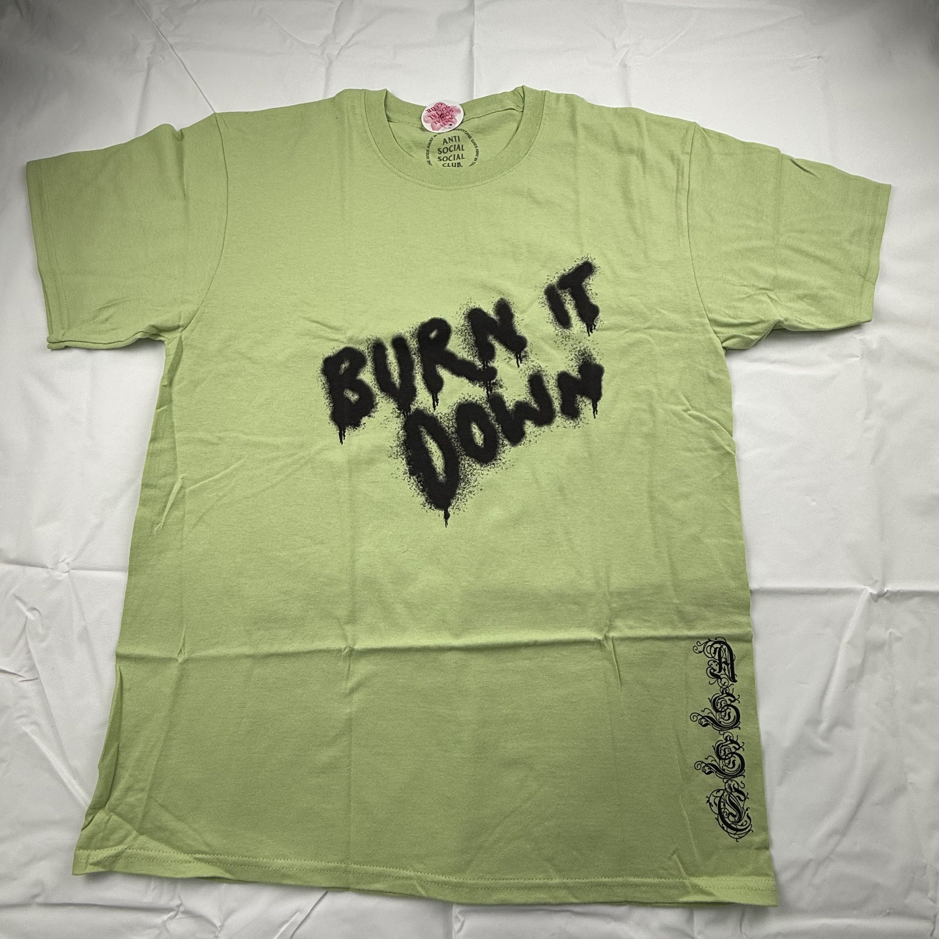 Anti Social Social Club Anti Social Social Club Burn It Down Spray Paint Tee Mens L Size US L / EU 52-54 / 3 - 2 Thumbnail