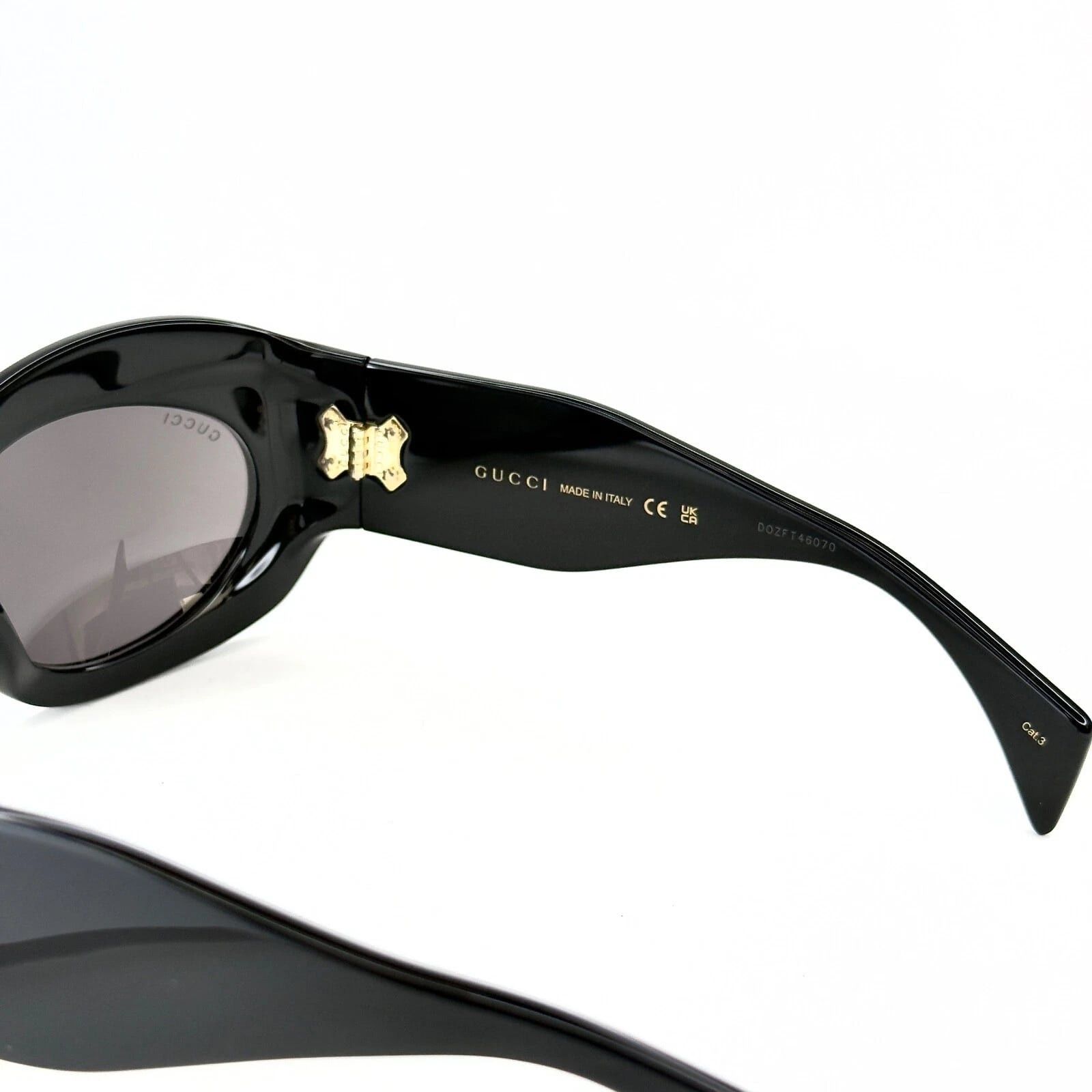 Gucci GUCCI 1463 Black Bold Oversized Mask Gg1463S 001 Sunglasses Size ONE SIZE - 4 Thumbnail