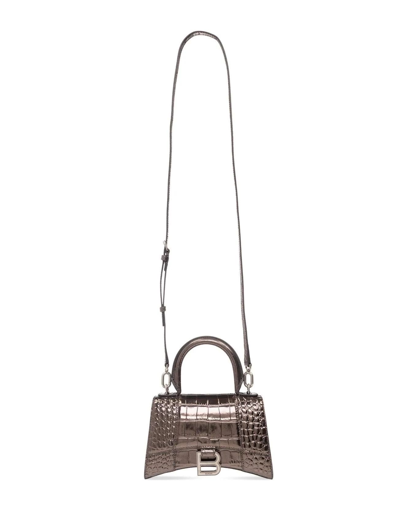 Balenciaga o1mt1gz0824 Size: OS / Hourglass XS Handbag Crocodile Size ONE SIZE - 4 Thumbnail