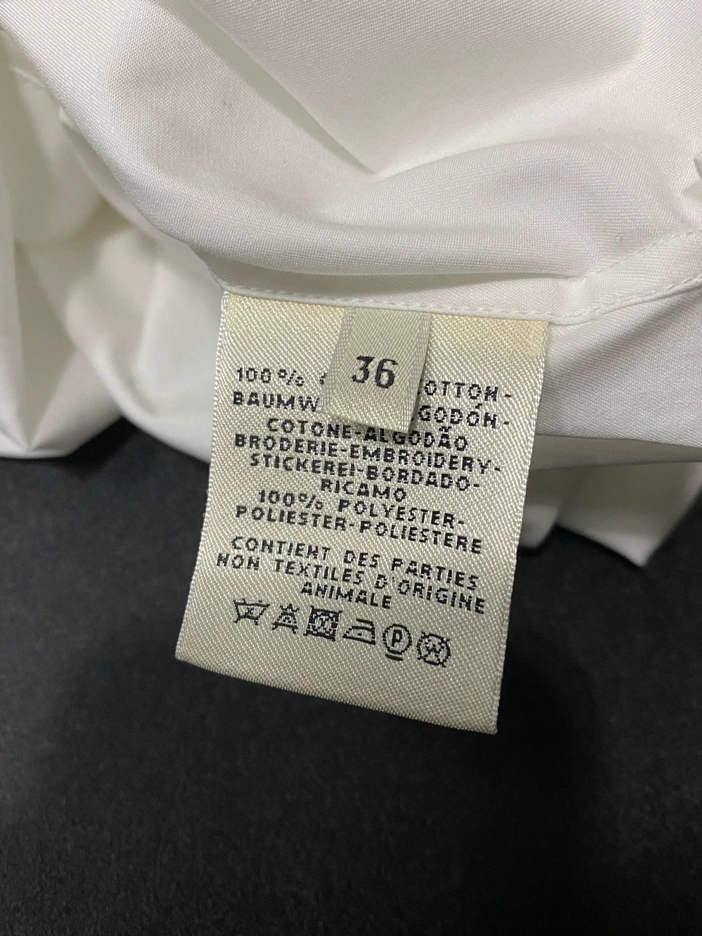 Hermes hermes embroidered logo long-sleeve shirt 36 new Size XS / US 0-2 / IT 36-38 - 7 Thumbnail