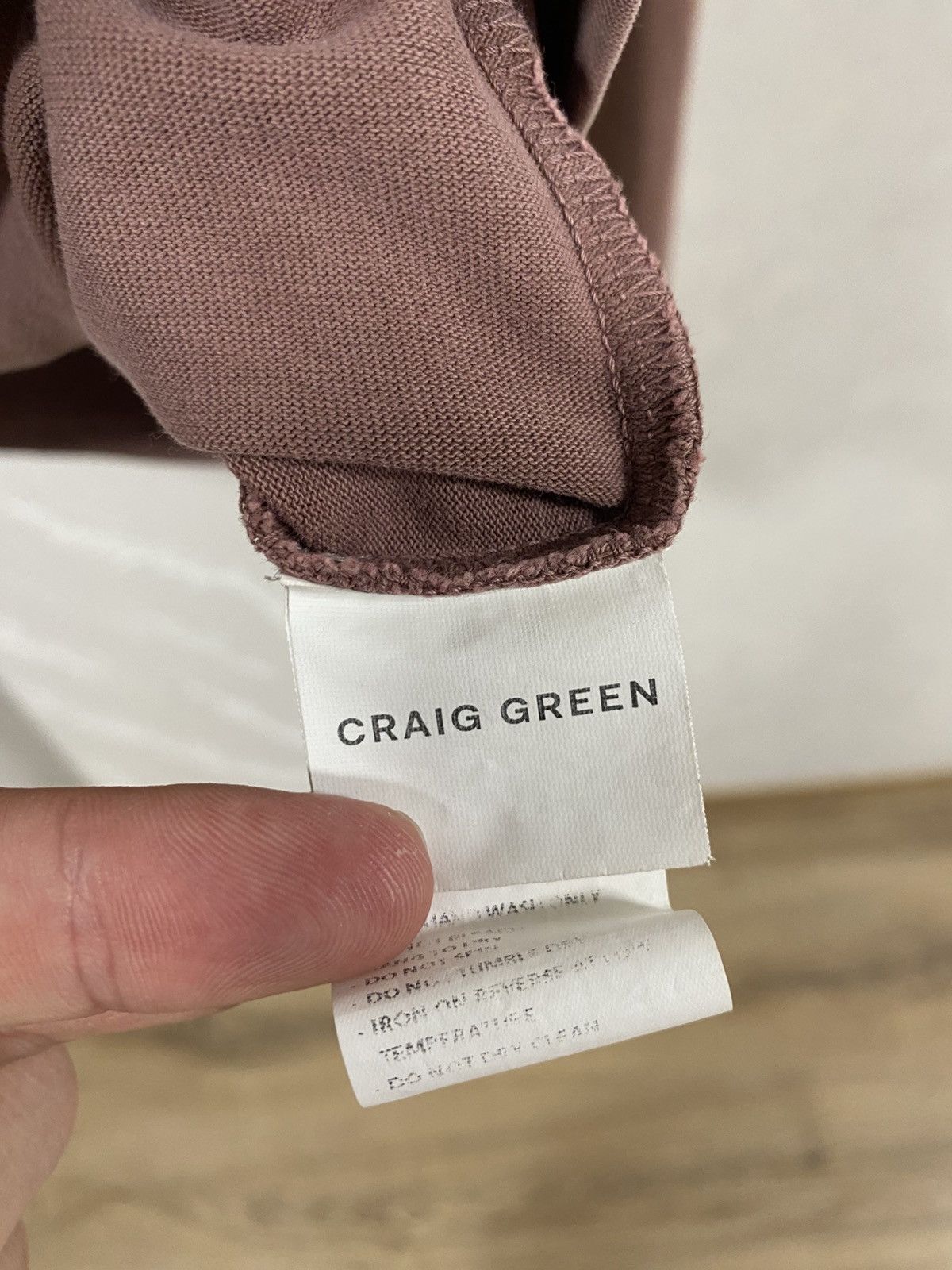 Craig Green Craig Green long Laces Dirty Pink Long Sleeve Sz: M RRP:300$ Size US M / EU 48-50 / 2 - 4 Thumbnail