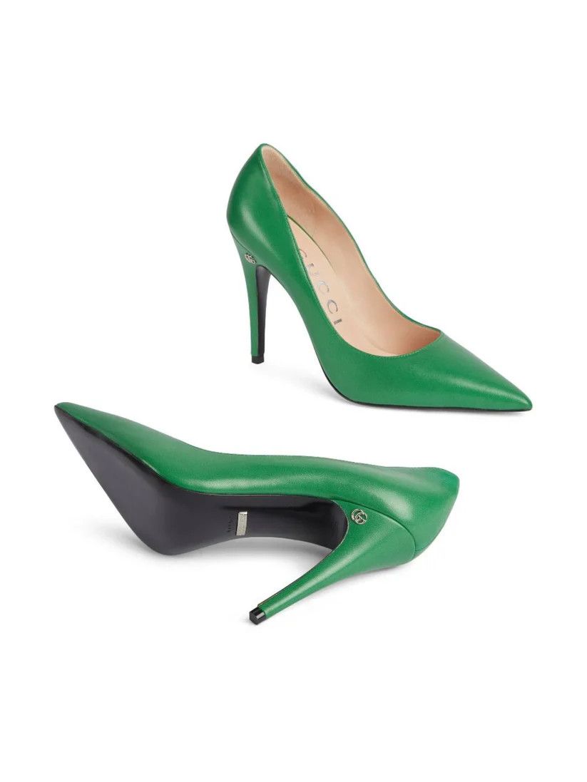 Gucci o1s1wg110125 High Heels Pumps in Green Size US 12 / IT 42 - 4 Thumbnail