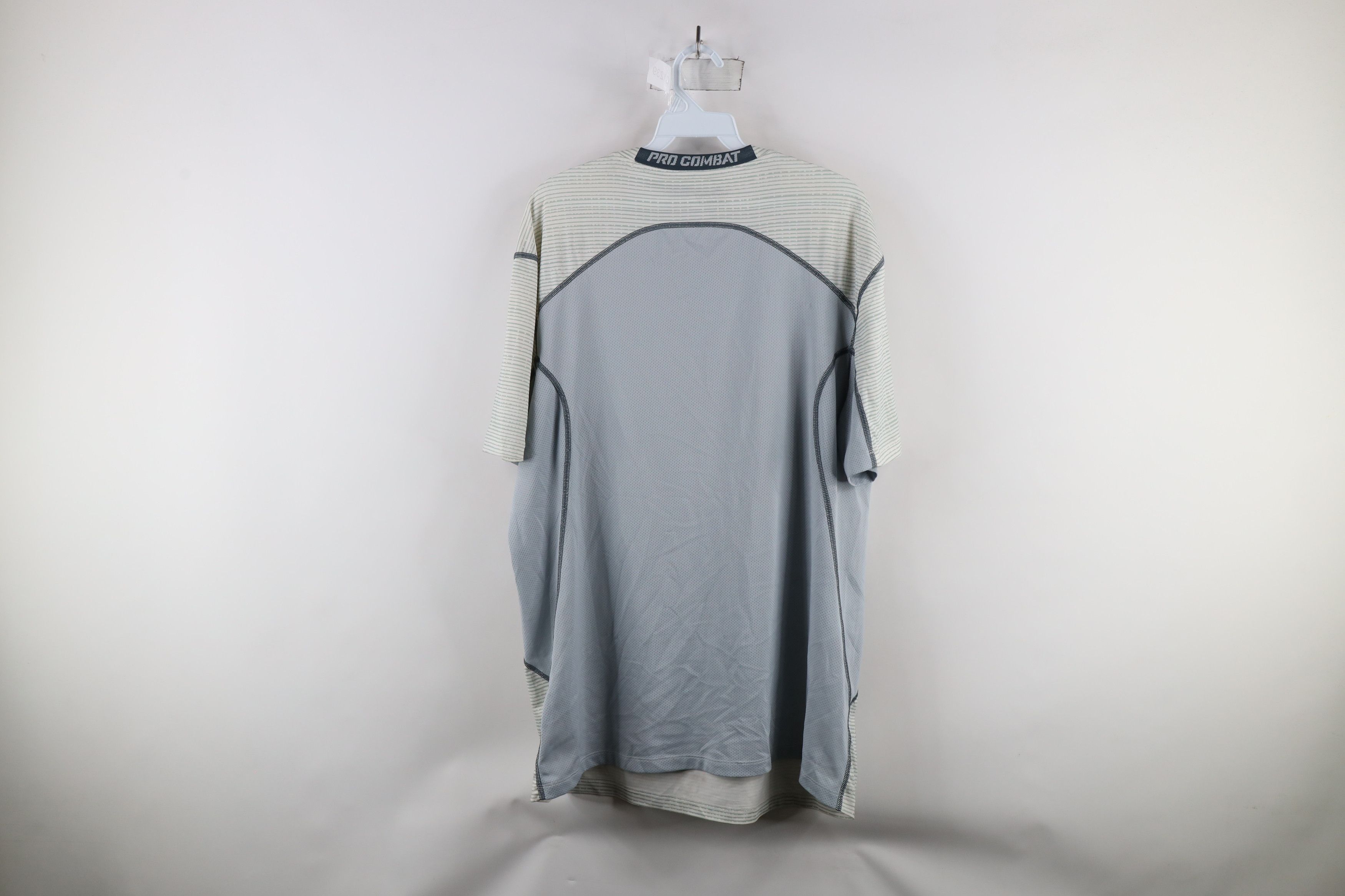 Nike × Vintage Nike Pro Combat Short Sleeve Training Gym T-Shirt Gray Size US XL / EU 56 / 4 - 11 Thumbnail
